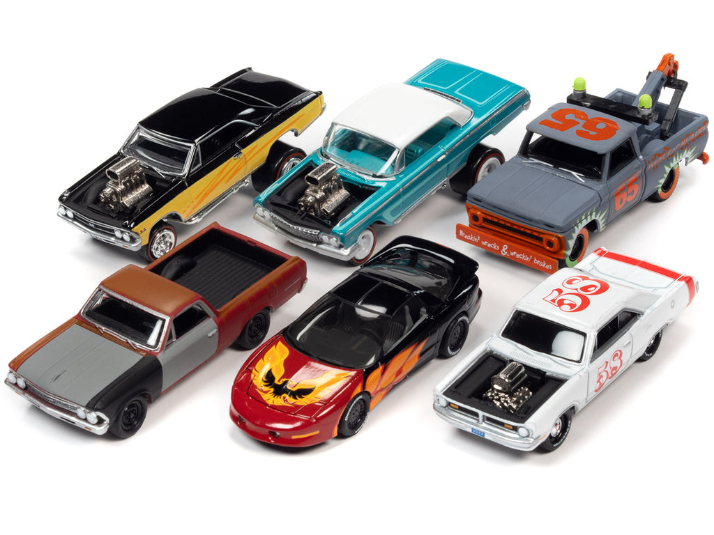 "Street Freaks" 2021 Set A of 6 Cars Release 4 1/64 Diecast Model Cars by Johnny Lightning - image 2