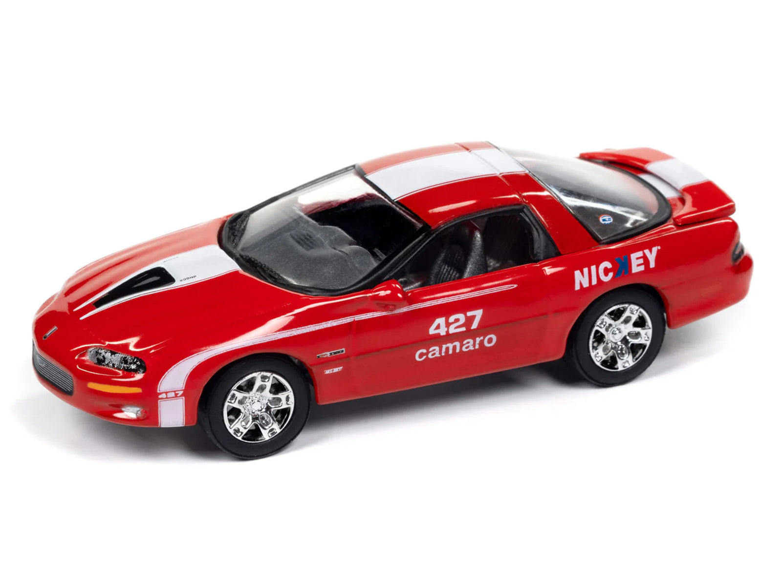 2002 Chevrolet Nickey Camaro ZL1 Bright Rally Red with White Stripes "Muscle Cars USA" Series 1/64 Diecast Model Car by Johnny Lightning - image 2