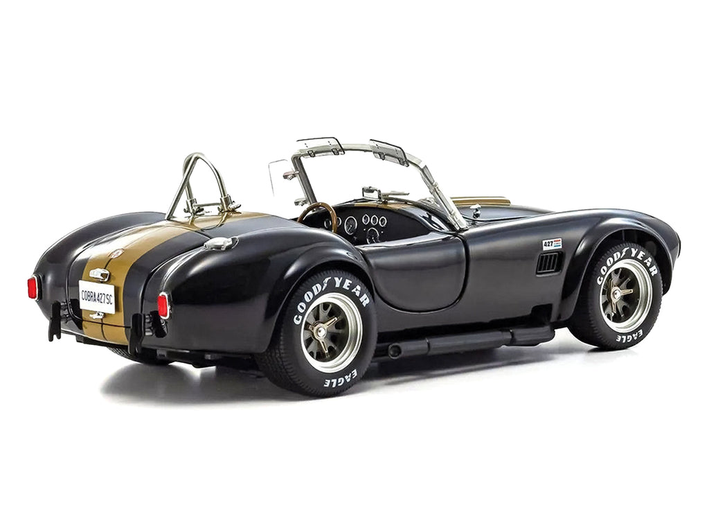 Shelby Cobra 427 S/C Black with Gold Stripes 1/18 Diecast Model Car by Kyosho - image 4