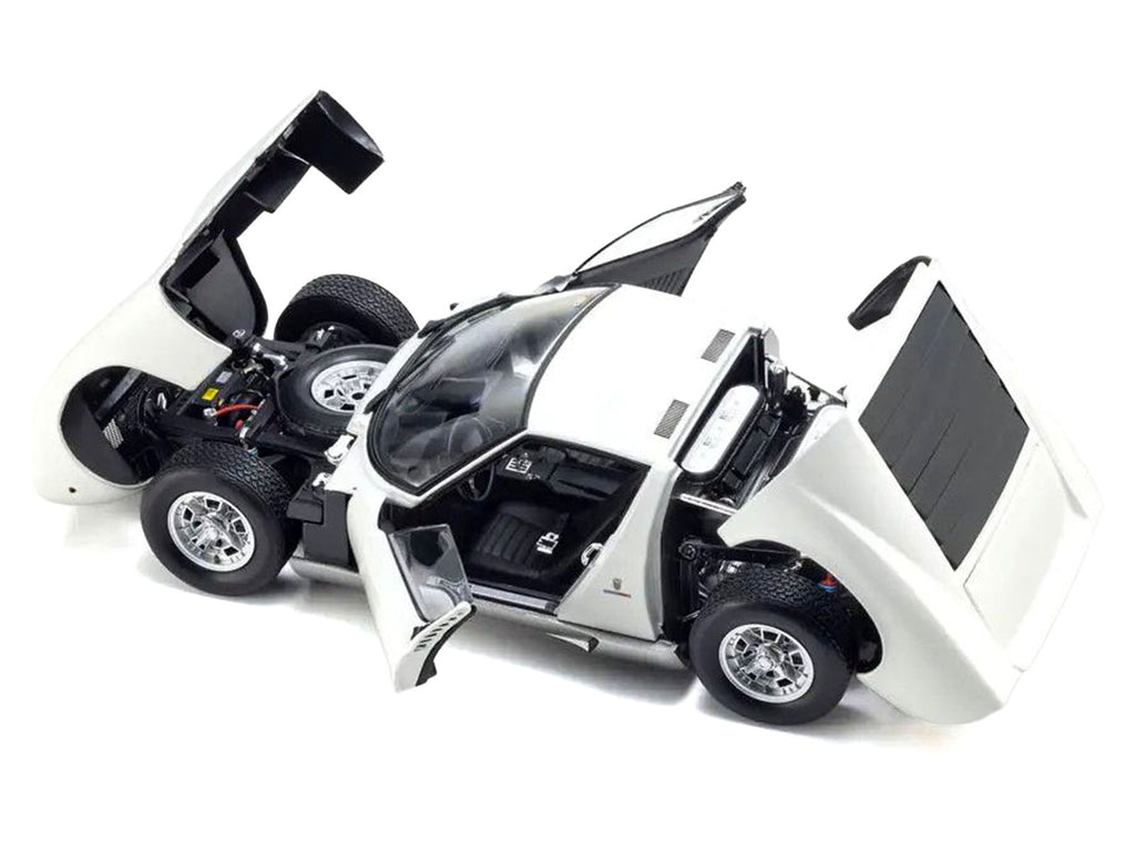 Lamborghini Miura P 400 White 1/18 Diecast Model Car by Kyosho - image 2