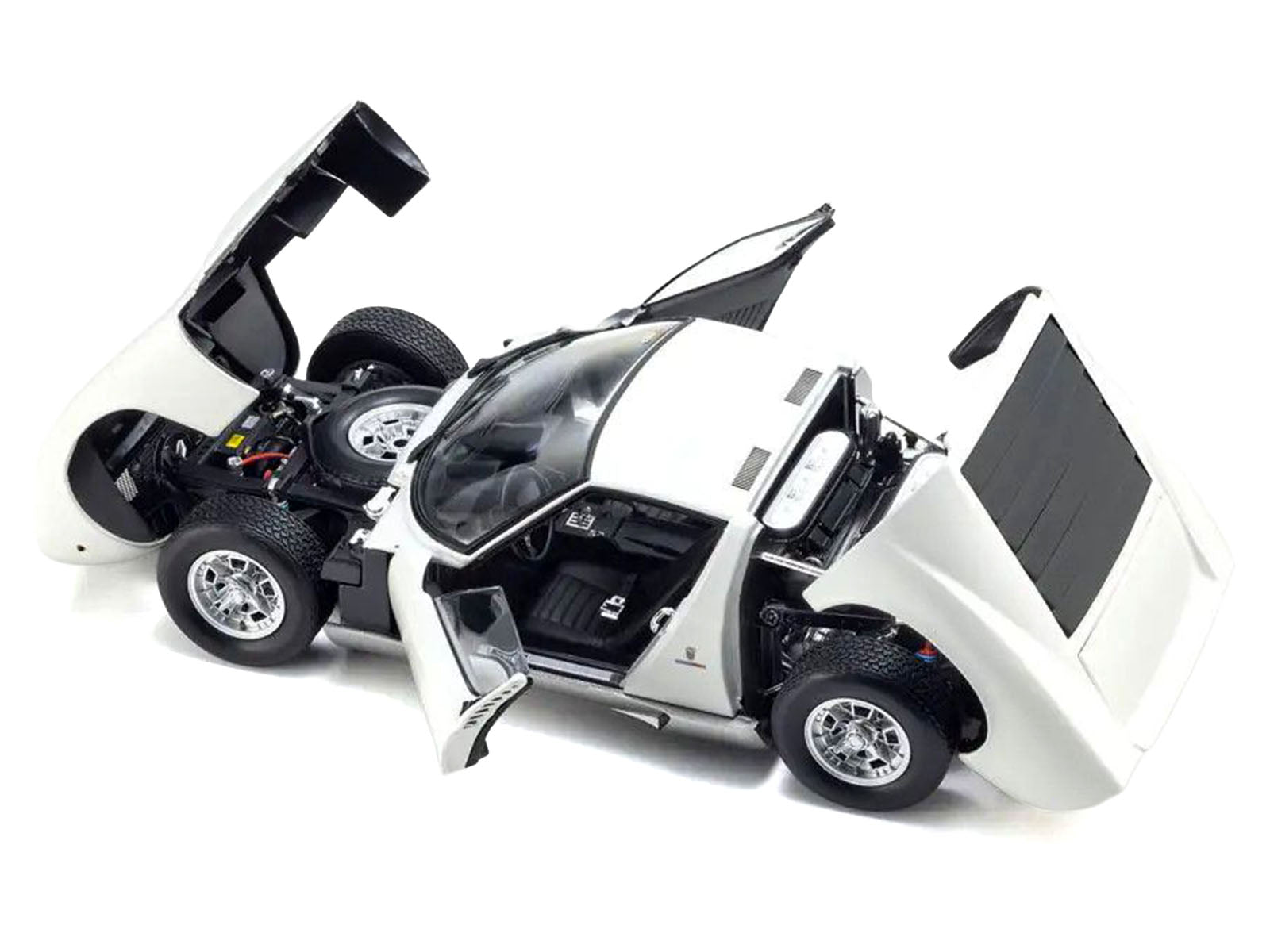 Lamborghini Miura P 400 White 1/18 Diecast Model Car by Kyosho - image 2