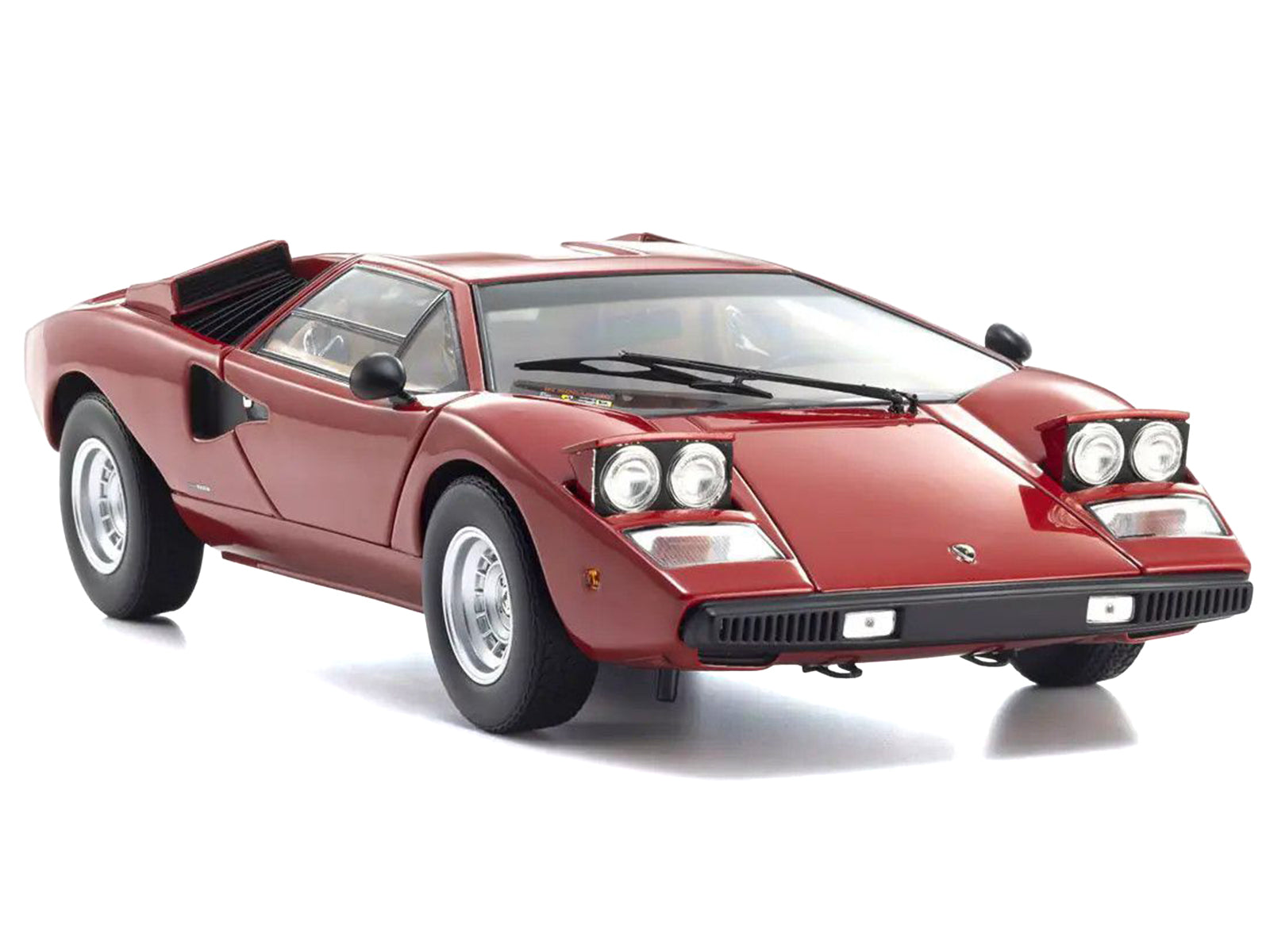 Lamborghini Countach LP 400 Red 1/18 Diecast Model Car by Kyosho - image 5