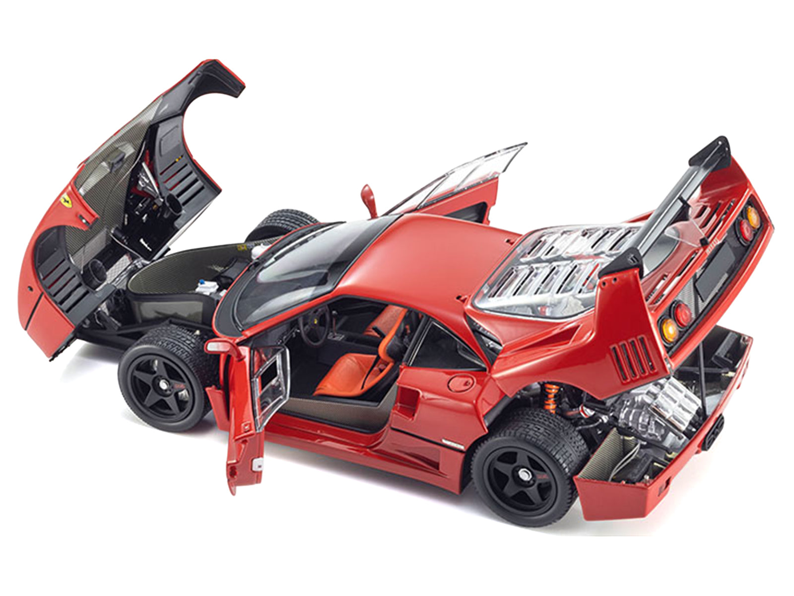 Ferrari F40 Light Weight LM Wing Red 1/18 Diecast Model Car by Kyosho - image 2