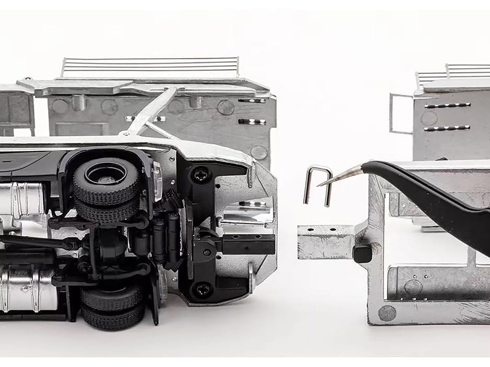 Mercedes-Benz Actros Auto Transporter White 1/64 Diecast Model by GCD - image 5