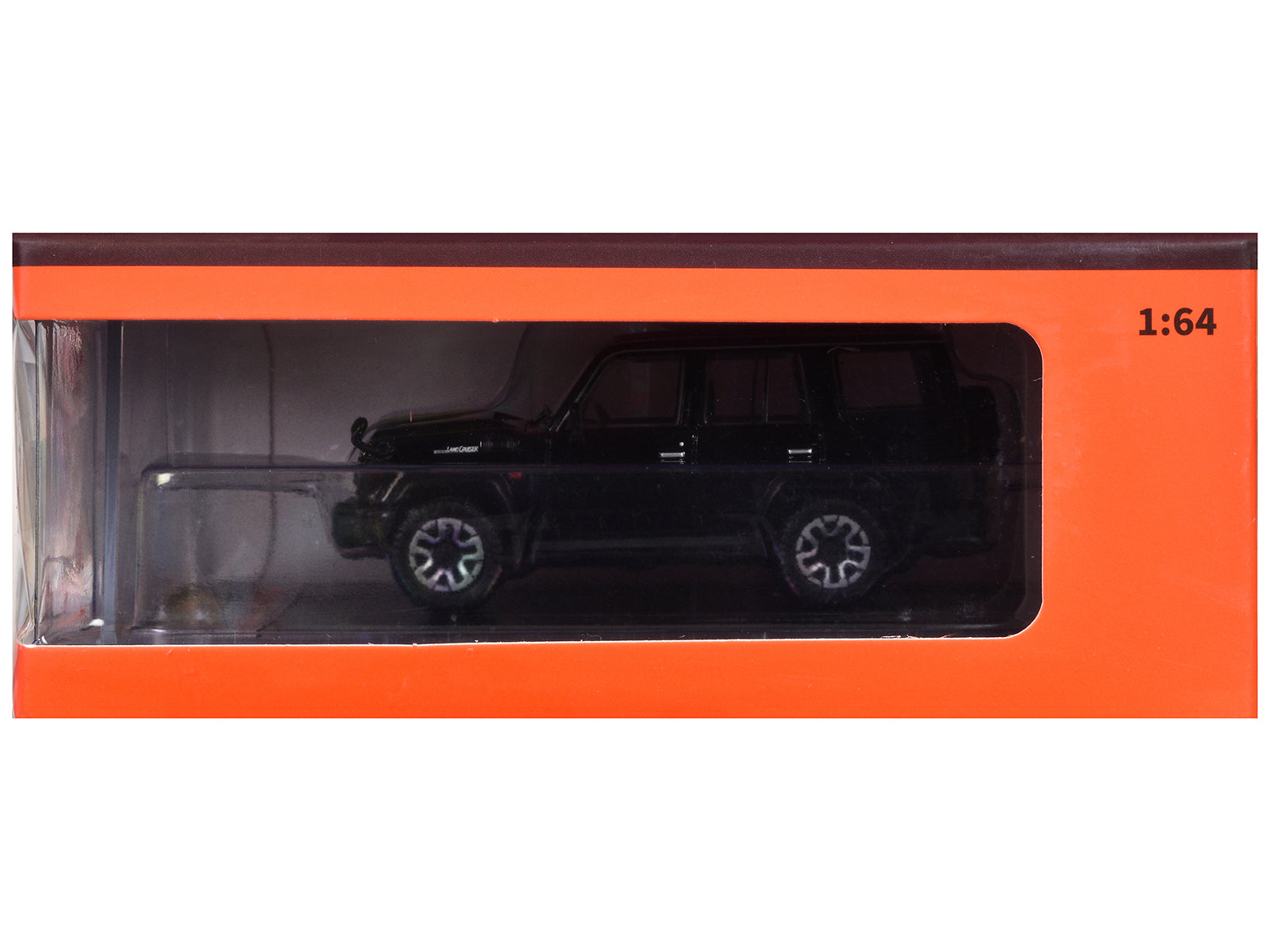 Toyota Land Cruiser (J76) RHD (Right Hand Drive) Black 1/64 Diecast Model Car by GCD - image 3