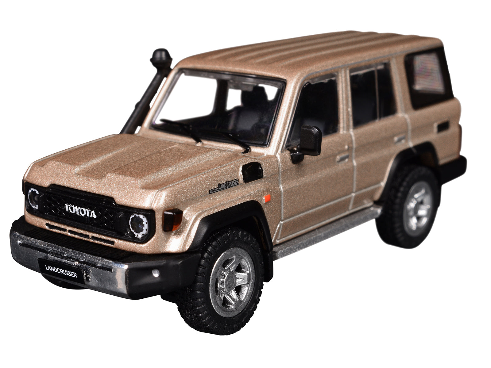 Toyota Land Cruiser (J76) Gold Metallic 1/64 Diecast Model Car by GCD - image 2