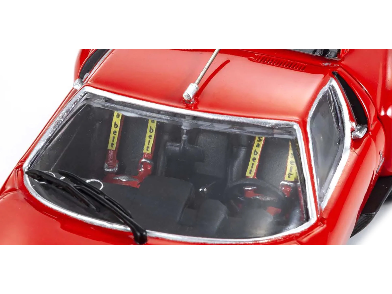 Lamborghini Miura SVR Red with Black Accents and Gold Wheels 1/43 Diecast Model Car by Kyosho - image 2