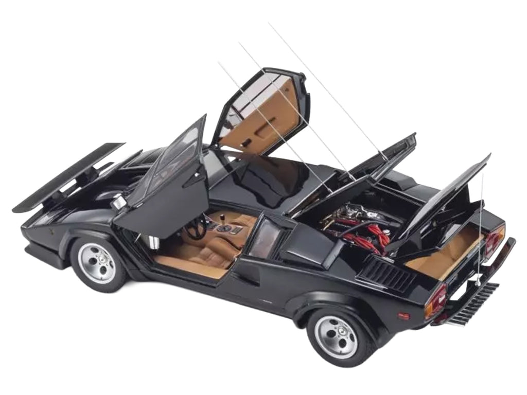 Lamborghini Countach LP 400S Black "The Cannonball Run" (1981) Movie 1/18 Diecast Model Car by Kyosho