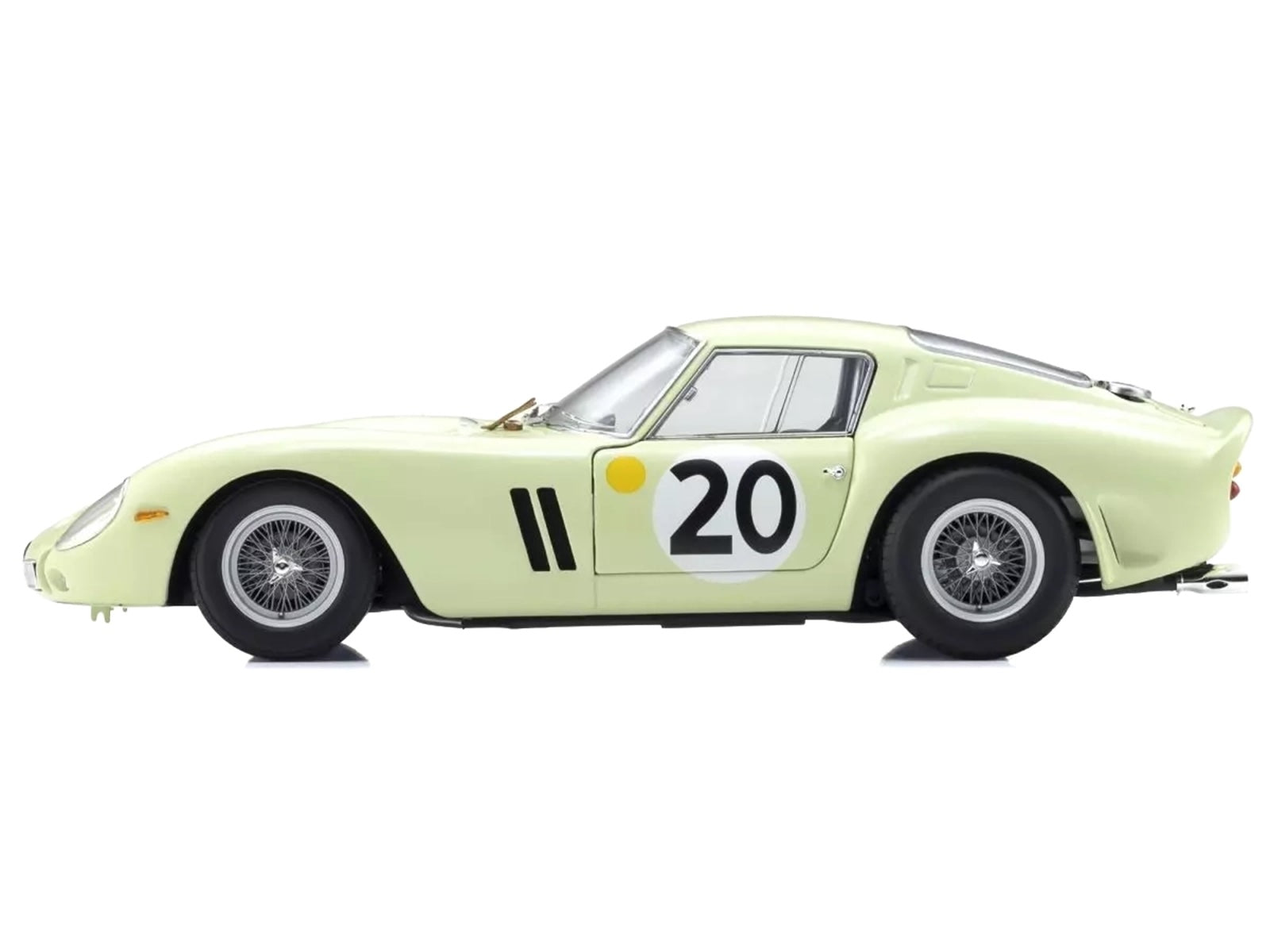 Ferrari 250 GTO #20 Innes Ireland - Masten Gregory "24 Hours of Le Mans" (1962) 1/18 Diecast Model Car by Kyosho