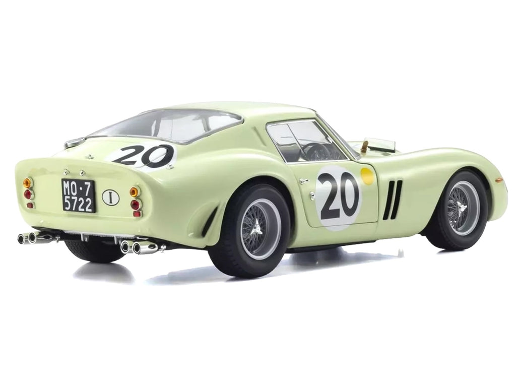 Ferrari 250 GTO #20 Innes Ireland - Masten Gregory "24 Hours of Le Mans" (1962) 1/18 Diecast Model Car by Kyosho