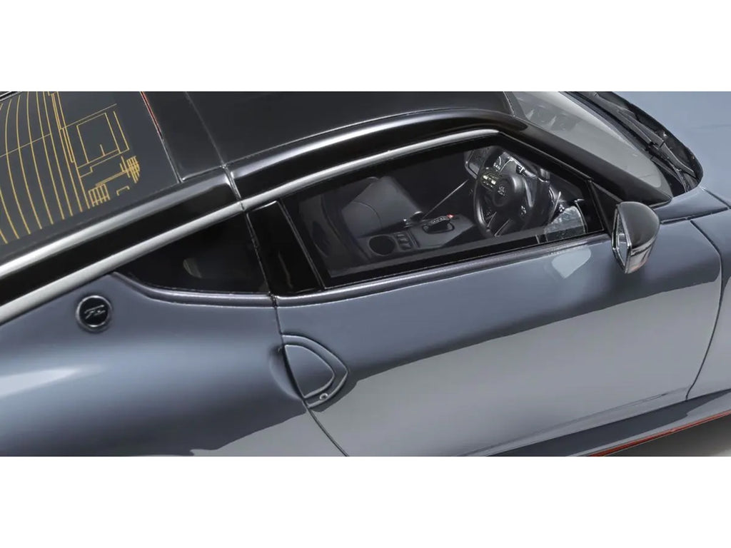 Nissan Fairlady Z NISMO RHD (Right Hand Drive) Gray with Black Top 1/18 Model Car by Kyosho - image 2