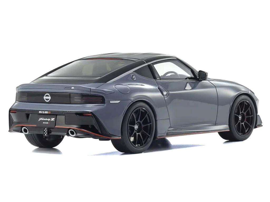 Nissan Fairlady Z NISMO RHD (Right Hand Drive) Gray with Black Top 1/18 Model Car by Kyosho - image 4