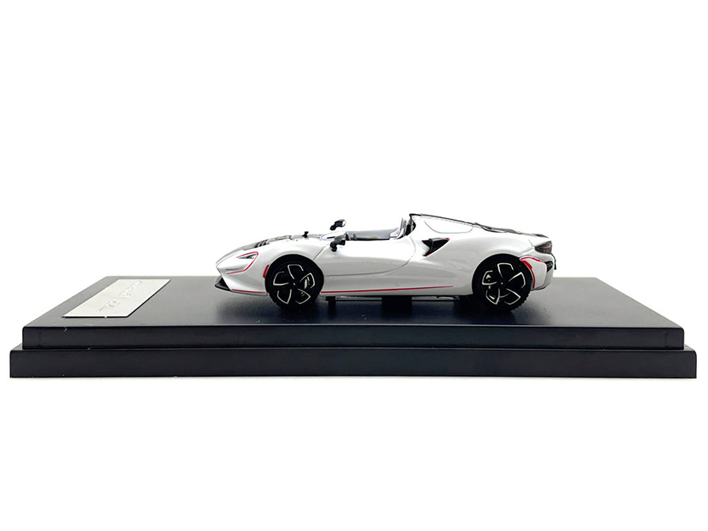 McLaren Elva Convertible White with Carbon and Red Stripes 1/64 Diecast Model Car by LCD Models - image 2