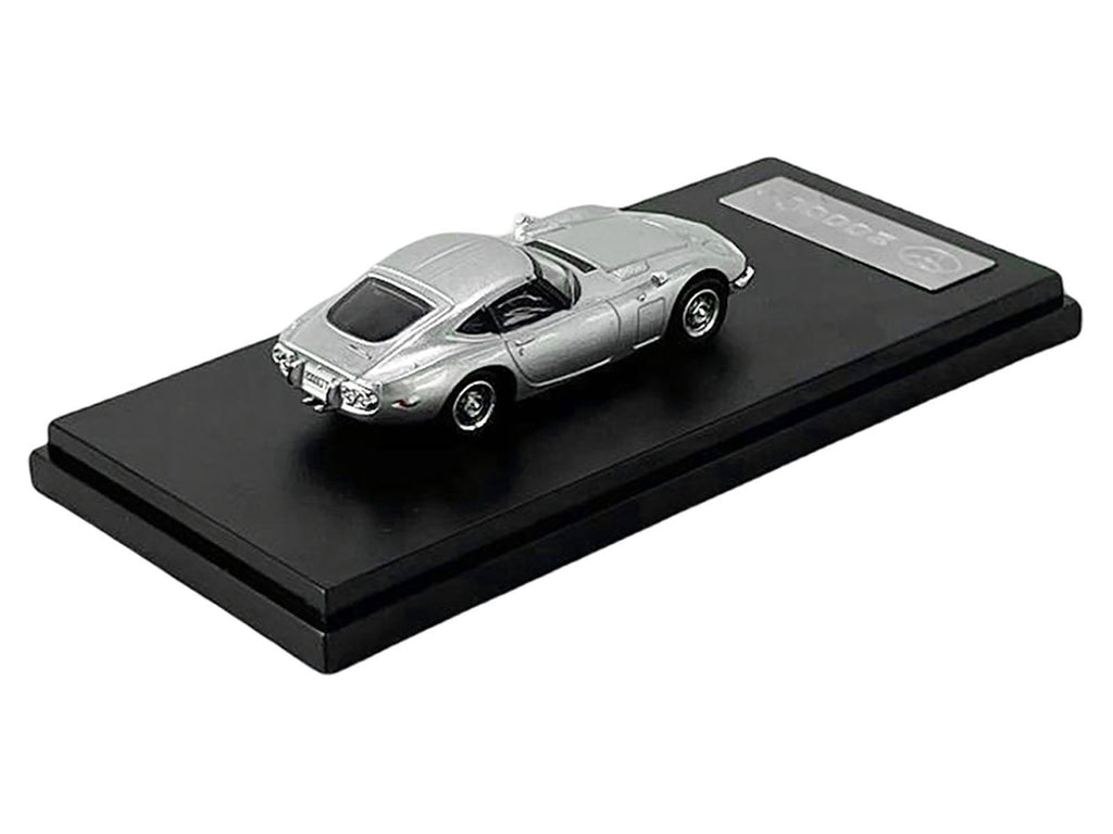 Toyota 2000GT RHD (Right Hand Drive) Silver Metallic 1/64 Diecast Model Car by LCD Models - image 3