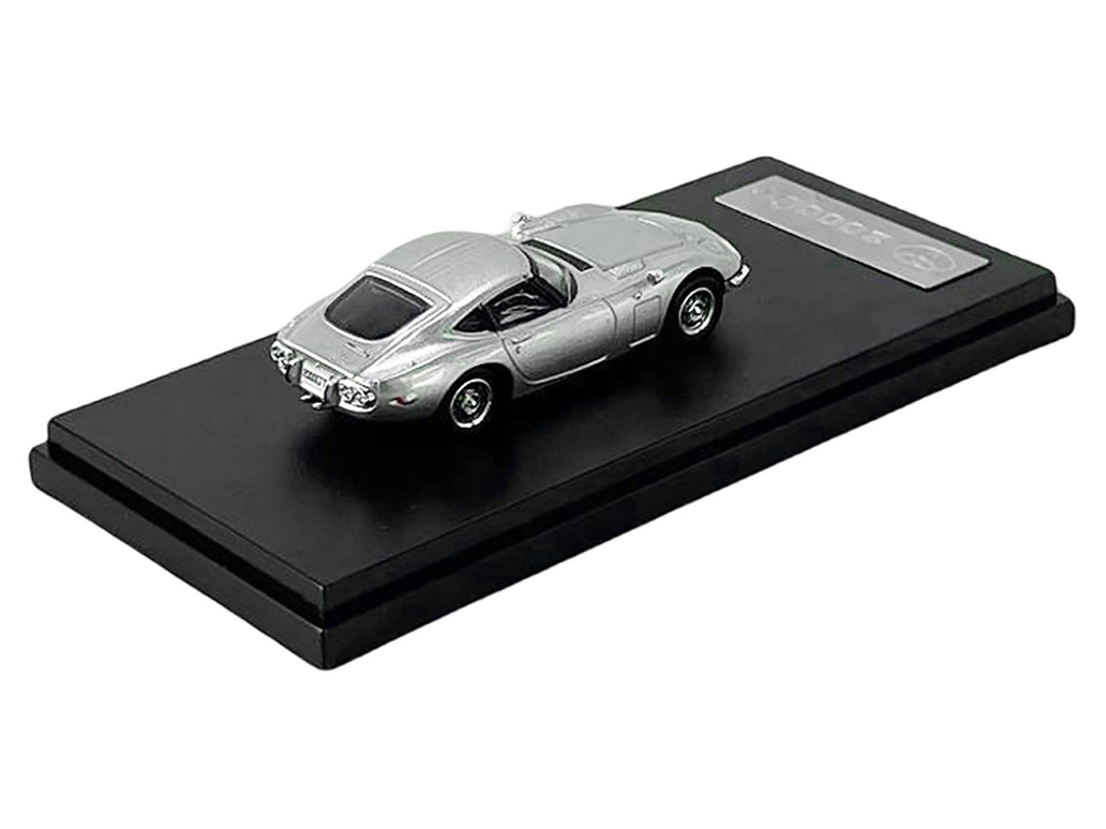 Toyota 2000GT RHD (Right Hand Drive) Silver Metallic 1/64 Diecast Model Car by LCD Models - image 3