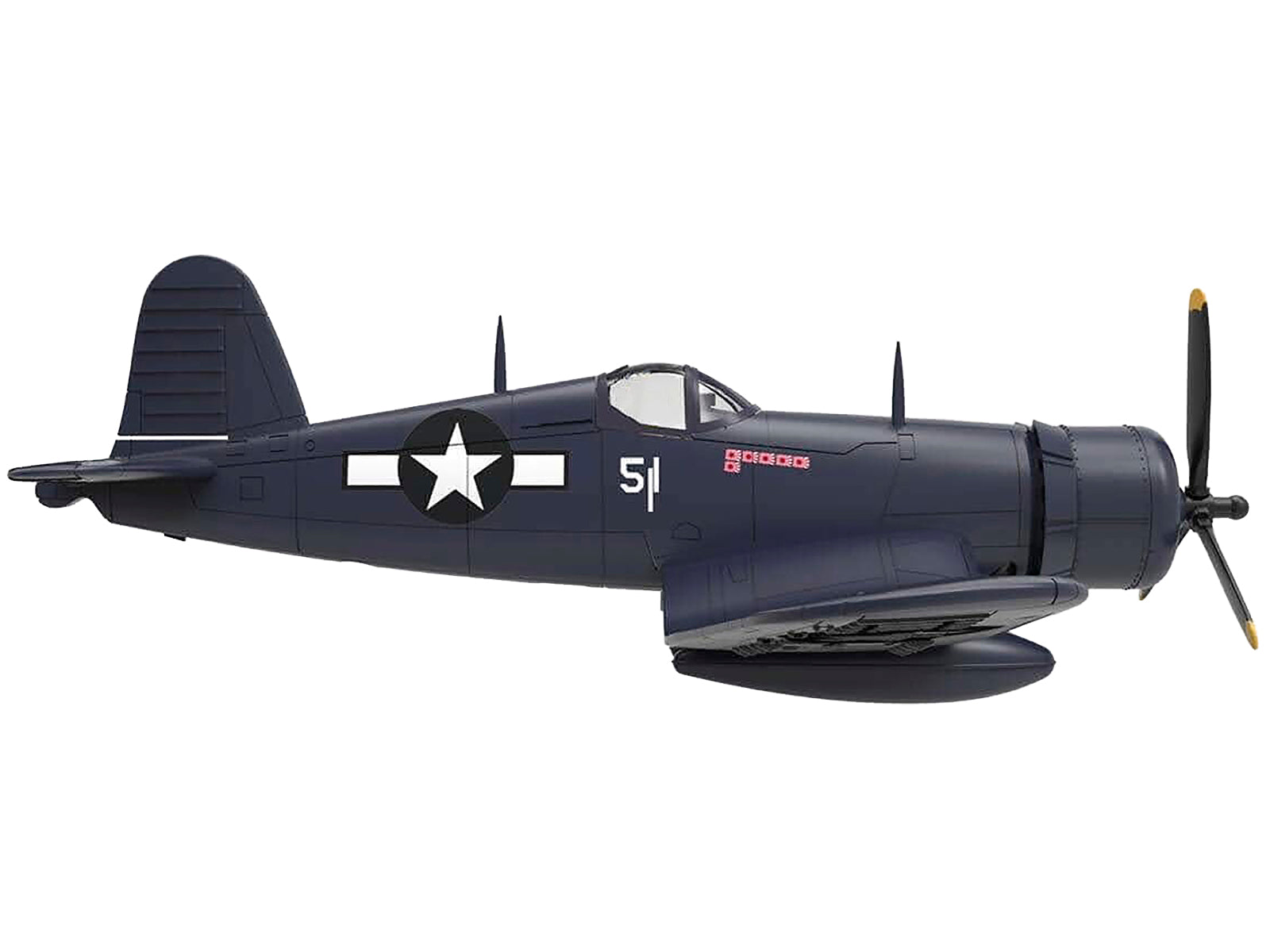 Vought F4U-1D Corsair Fighter Aircraft "Robert Wade VMF-323 Death Rattlers Yontan Airfield Okinawa" (1945) United States Marine Corps "Planes of World War II" Series 1/72 Diecast Model Airplane by Luppa - image 3
