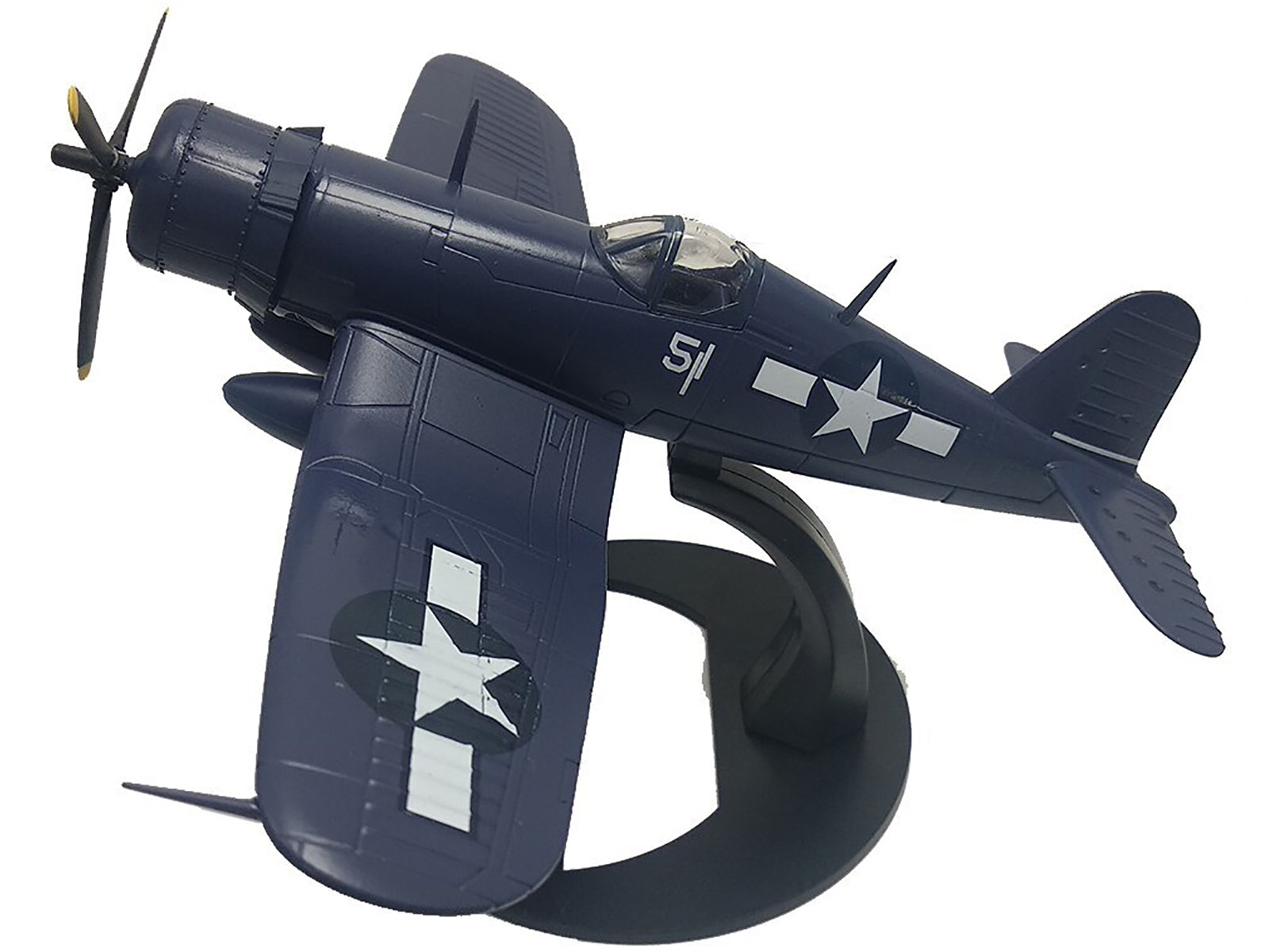 Vought F4U-1D Corsair Fighter Aircraft "Robert Wade VMF-323 Death Rattlers Yontan Airfield Okinawa" (1945) United States Marine Corps "Planes of World War II" Series 1/72 Diecast Model Airplane by Luppa - image 2