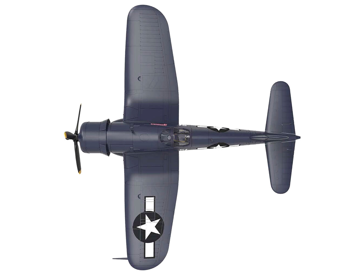 Vought F4U-1D Corsair Fighter Aircraft "Robert Wade VMF-323 Death Rattlers Yontan Airfield Okinawa" (1945) United States Marine Corps "Planes of World War II" Series 1/72 Diecast Model Airplane by Luppa - image 5