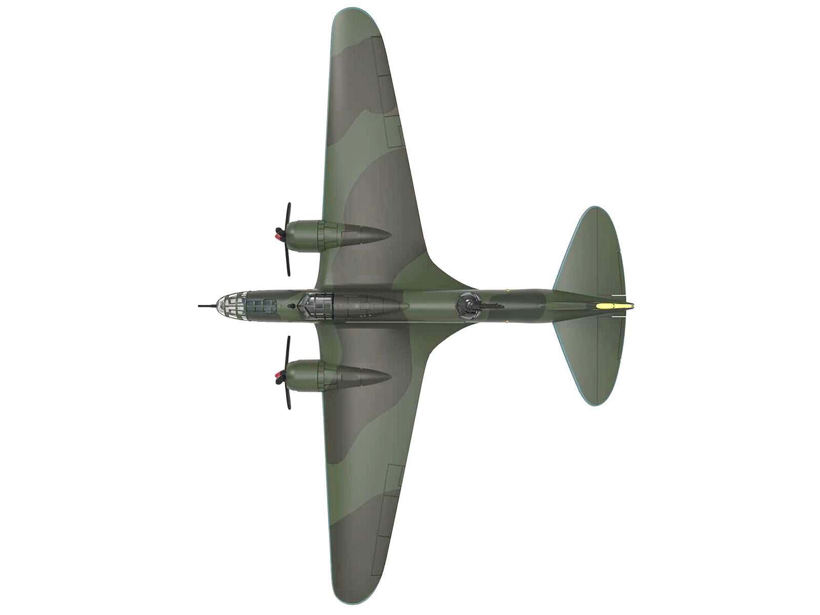 Ilyushin IL-4 Bomber Aircraft "Soviet Baltic Fleet Guards Regiment" (1942) "Planes of World War II" Series 1/144 Diecast Model Airplane by Luppa - image 3