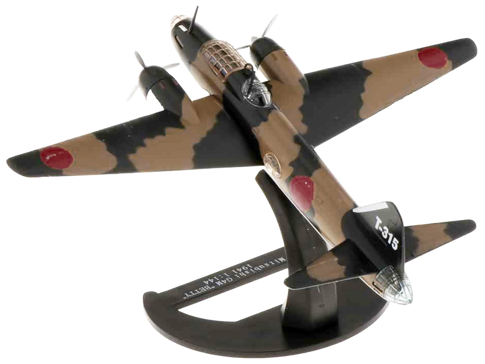 Mitsubishi G4M Bomber Aircraft "Betty Takao Kokutai Philippines" Imperial Japanese Navy (1941) "Planes of World War II" Series 1/144 Diecast Model Airplane by Luppa - image 4