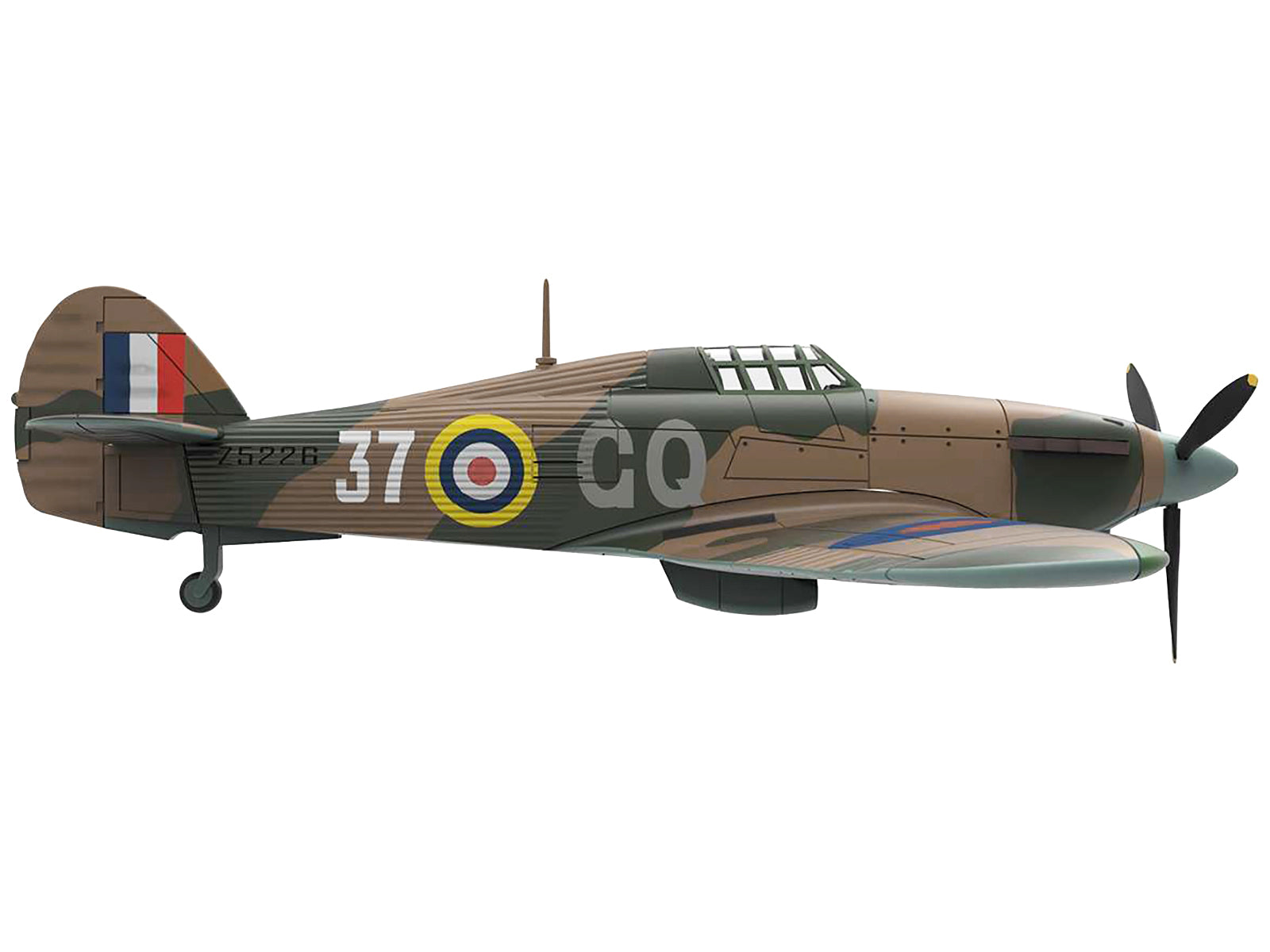 Hawker Hurricane Mk.IIB Aircraft "No. 134 Squadron 151 Wing Vaenga USSR" (1941) British Royal Air Force "Planes of World War II" Series 1/72 Diecast Model Airplane by Luppa - image 2