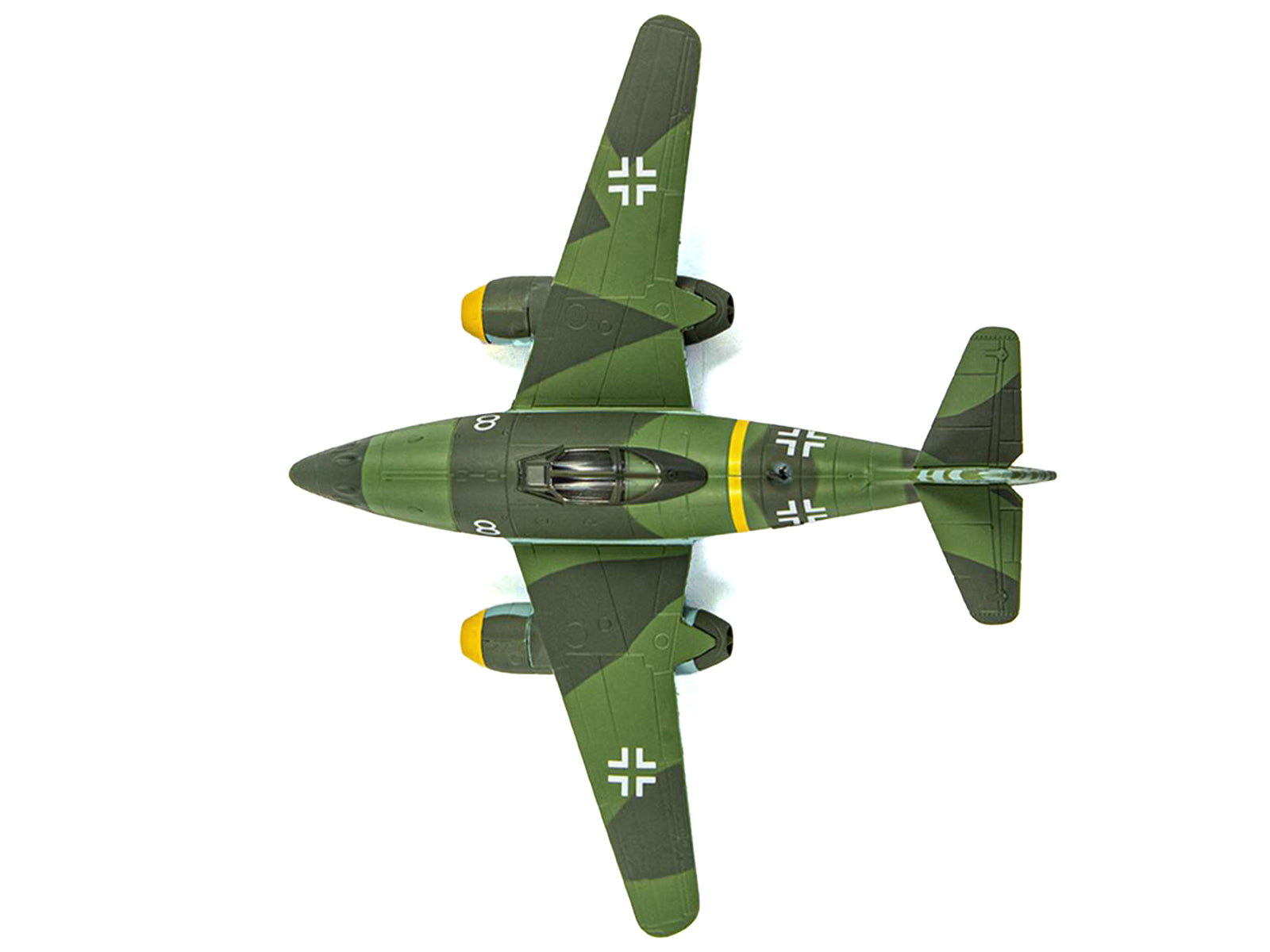 Messerschmitt Me 262 Fighter Aircraft "White 8 258 aerial victory ace Walter Nowotny Kommando Nowotny Germany" (1944) German Luftwaffe 1/72 Diecast Model Airplane by Luppa - image 2
