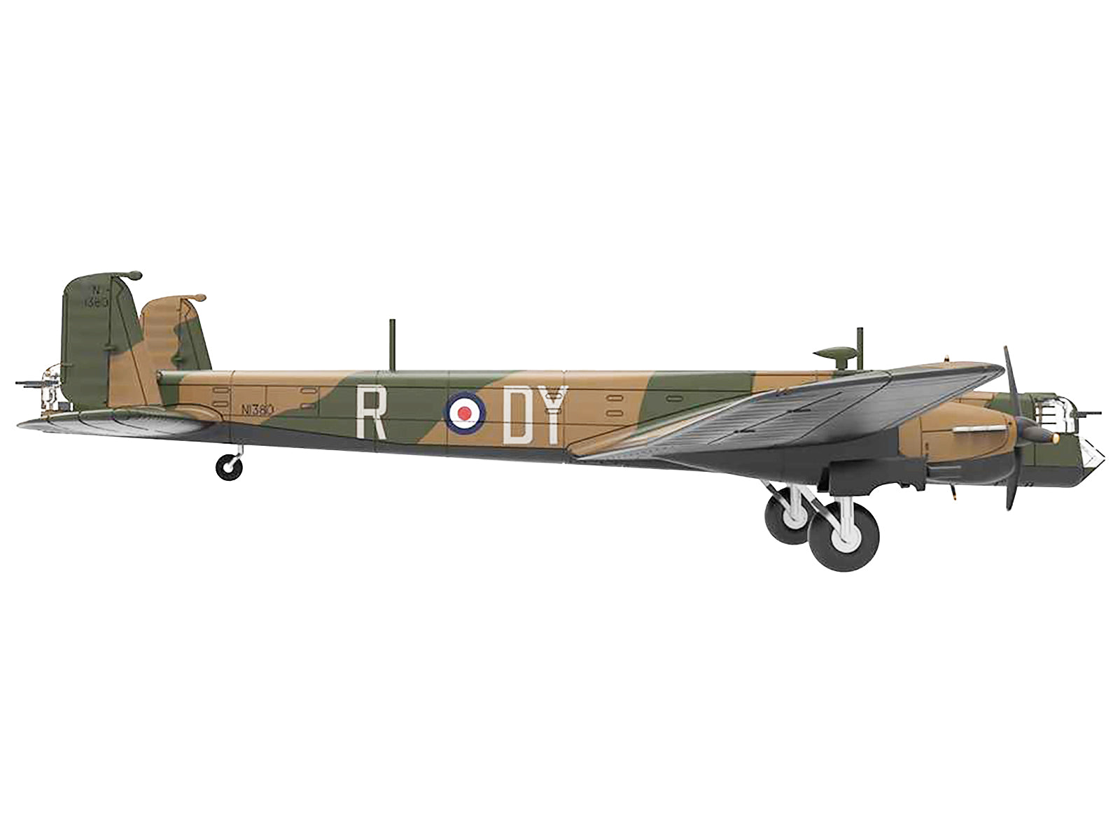 Armstrong Whitworth Whitley Mk.V Bomber Aircraft "No. 102 Squadron RAF Driffield" Royal Air Force (1940) "Planes of World War II" Series 1/144 Diecast Model Airplane by Luppa - image 2