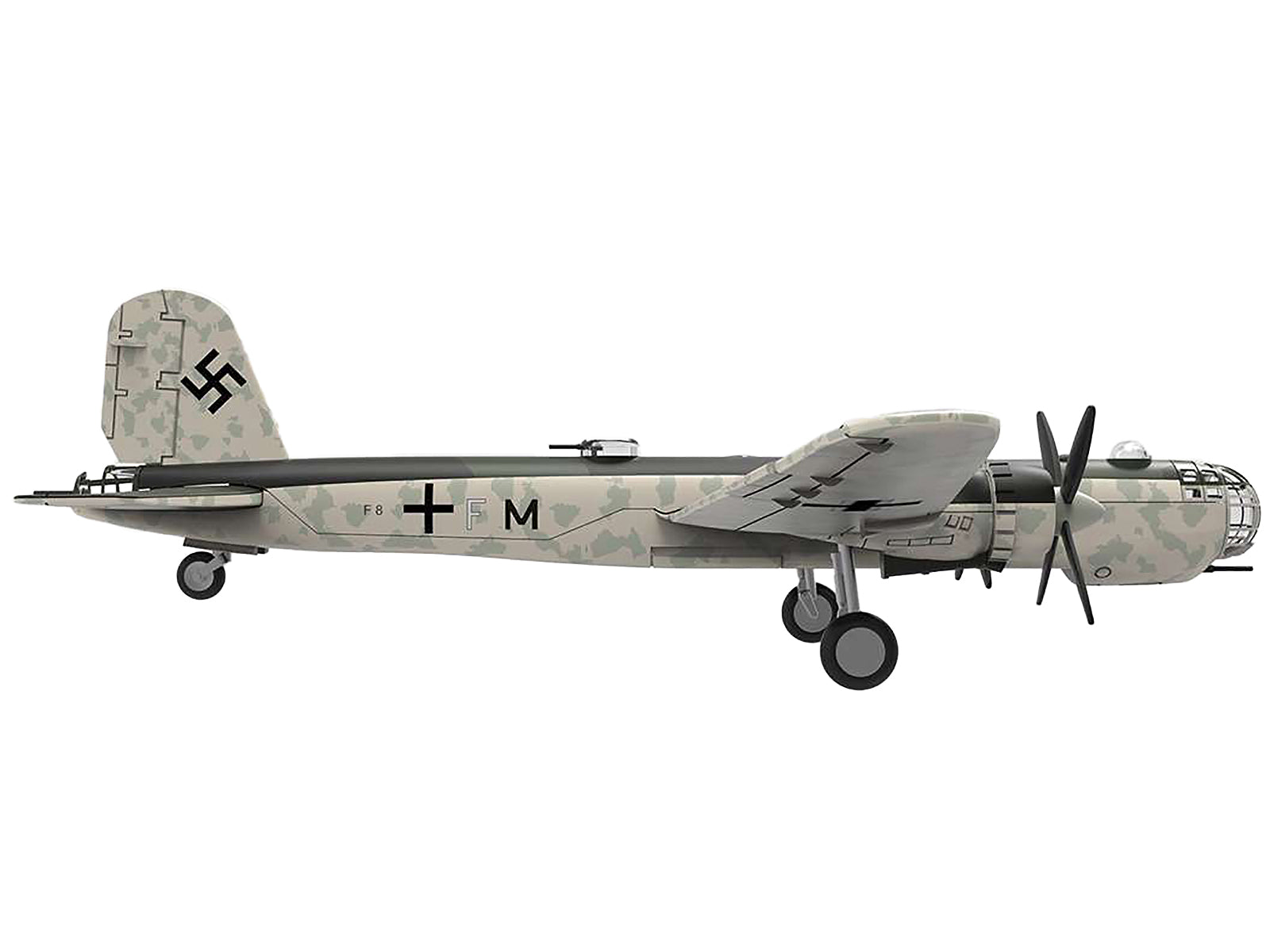 Heinkel He 177 Bomber Aircraft "II./KG 40 Bordeaux France" (1942) German Luftwaffe 1/144 Diecast Model Airplane by Luppa - image 3