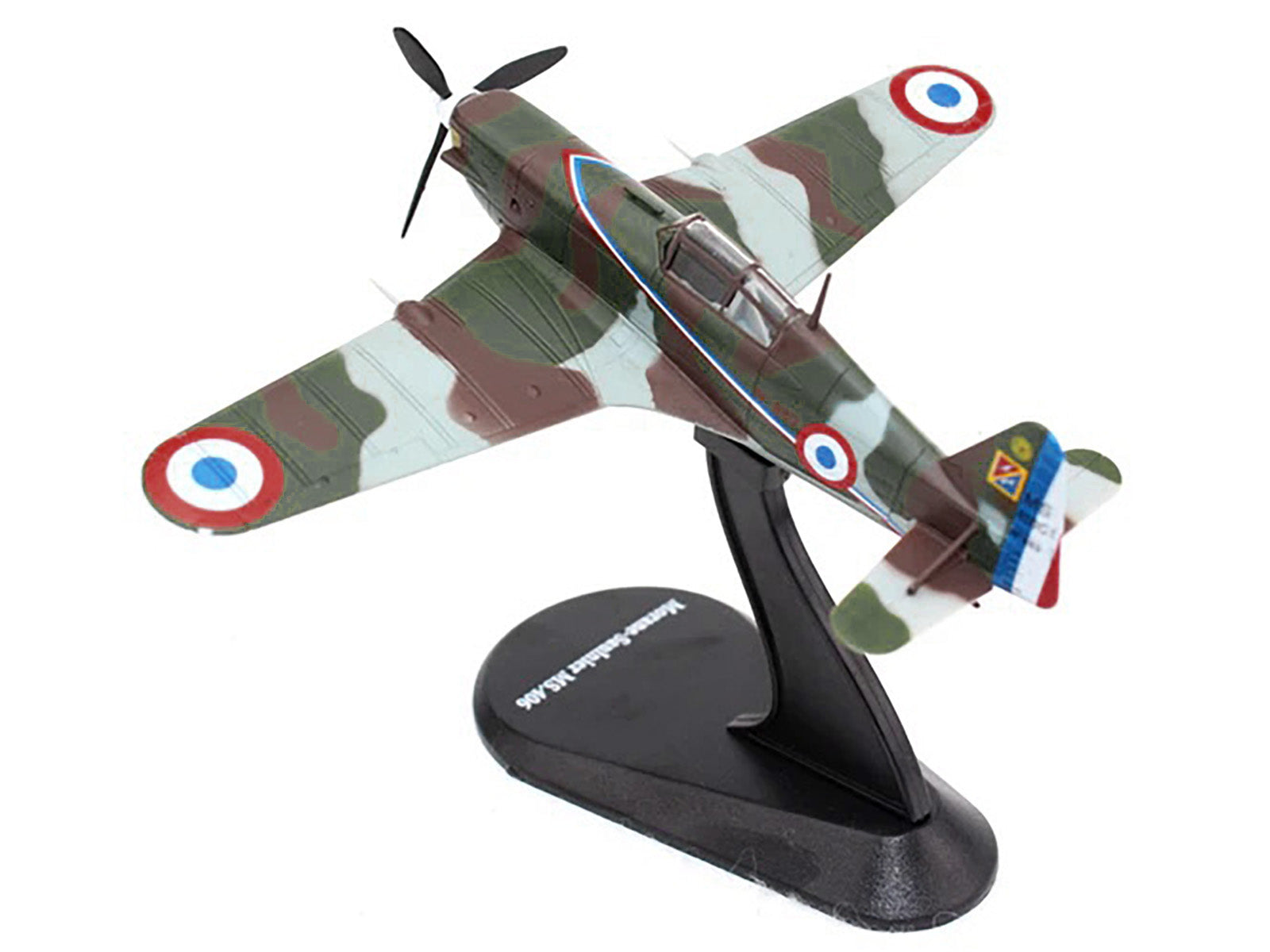 Morane-Saulnier MS.406 Fighter Aircraft "3/4 Escadrille GC II/3" Armee de l'Air (French Air Force) (1940) "Planes of World War II" Series 1/72 Diecast Model Airplane by Luppa - image 3