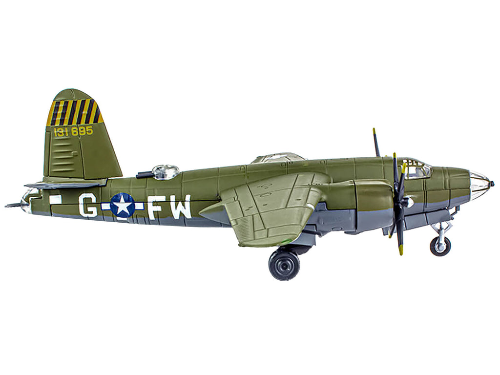 Martin B-26B Marauder Bomber Aircraft "QQQQ 556th Bomb Squadron 387th Bomb Group" United States Army Air Forces (1943) "Planes of World War II" Series 1/144 Diecast Model Airplane by Luppa - image 2