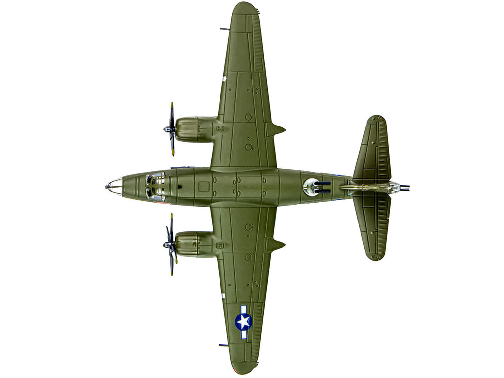 Martin B-26B Marauder Bomber Aircraft "QQQQ 556th Bomb Squadron 387th Bomb Group" United States Army Air Forces (1943) "Planes of World War II" Series 1/144 Diecast Model Airplane by Luppa - image 3