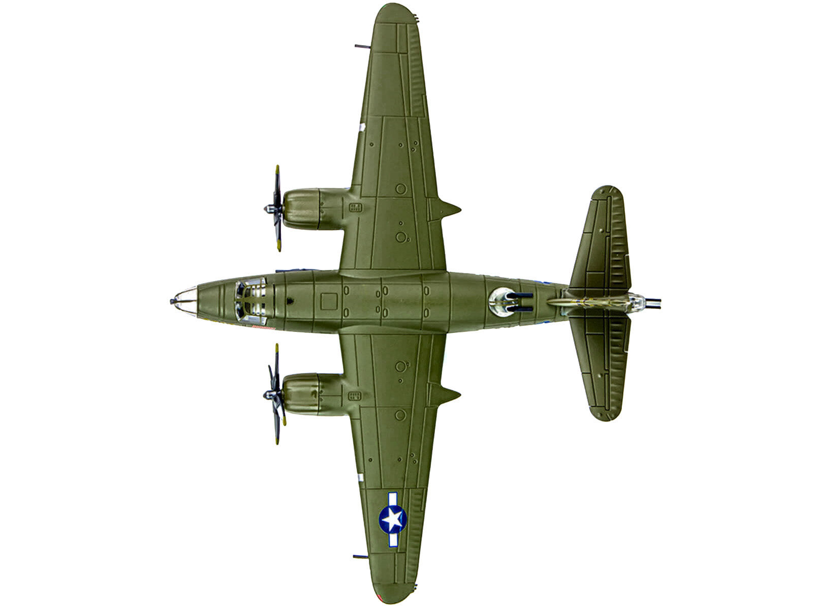 Martin B-26B Marauder Bomber Aircraft "QQQQ 556th Bomb Squadron 387th Bomb Group" United States Army Air Forces (1943) "Planes of World War II" Series 1/144 Diecast Model Airplane by Luppa - image 3
