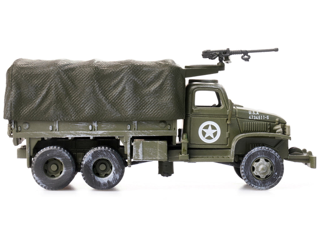 GMC CCKW 353 Truck With Mounted Gun Olive Drab "4734511-S" US Army World War II 1/72 Diecast Model by Legion - image 3