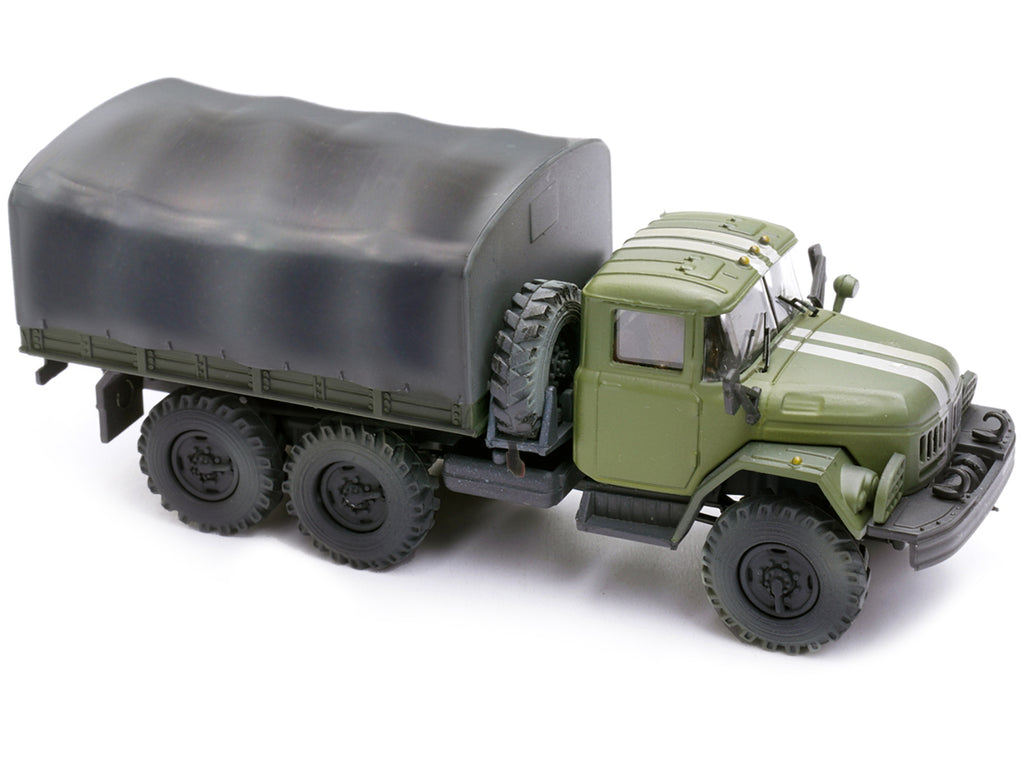 ZIL 131 Cargo Truck Green with White Stripes "Ukrainian Ground Forces" 1/72 Diecast Model by Legion - image 3