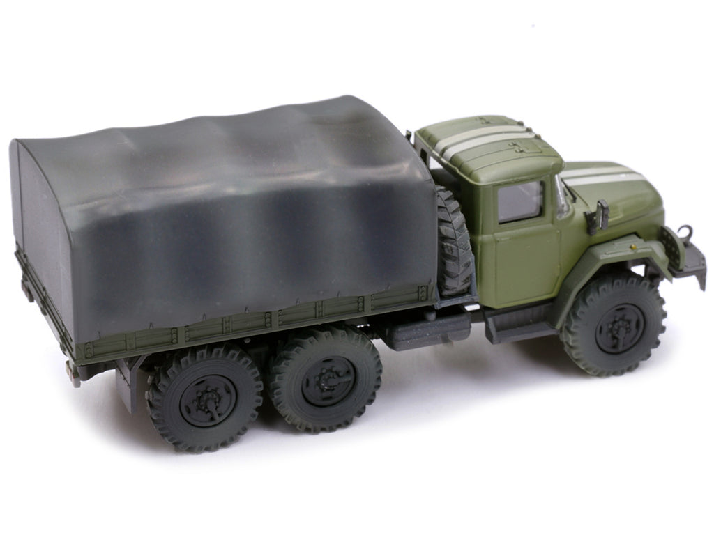 ZIL 131 Cargo Truck Green with White Stripes "Ukrainian Ground Forces" 1/72 Diecast Model by Legion - image 4