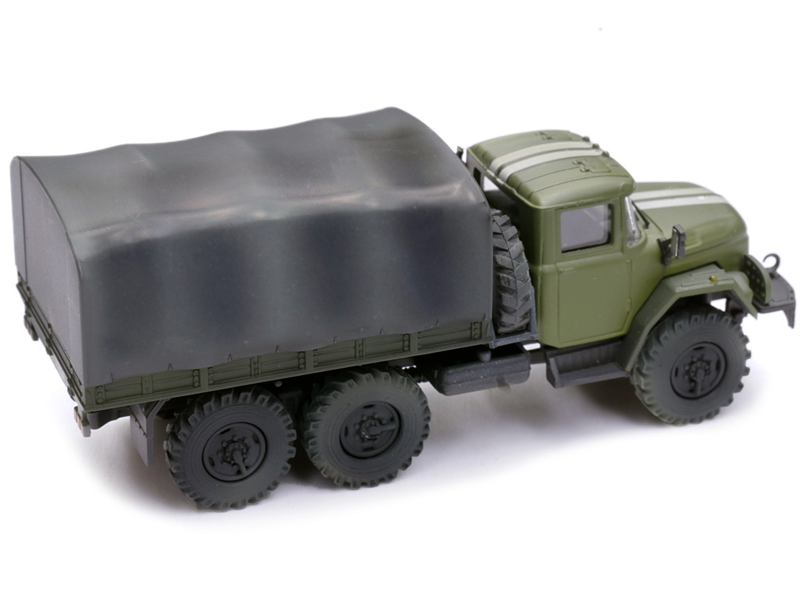 ZIL 131 Cargo Truck Green with White Stripes "Ukrainian Ground Forces" 1/72 Diecast Model by Legion - image 4