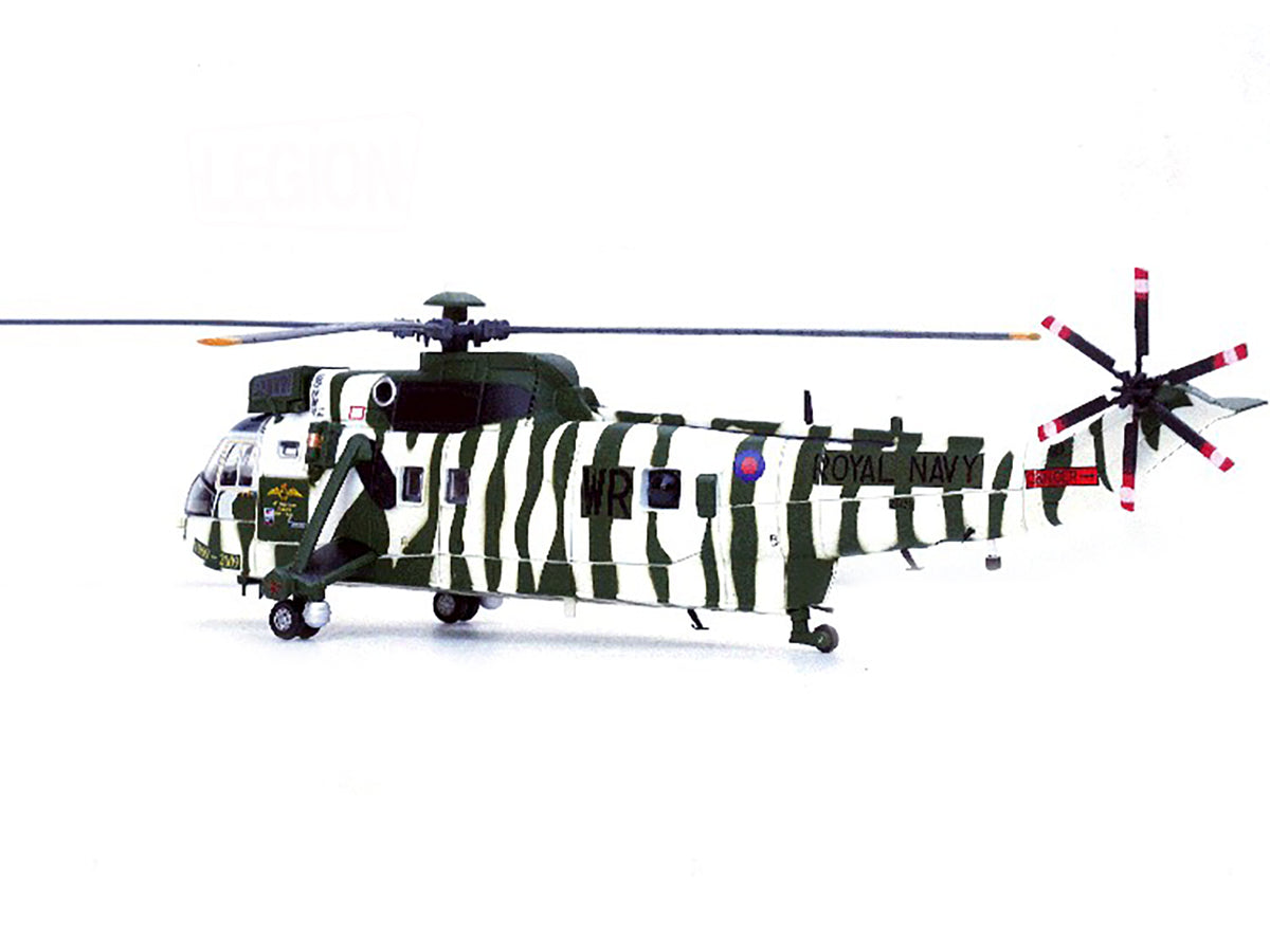 Westland Sea King HC.4 Helicopter "40th Anniversary Livery 848 Naval Air Squadron Commando Helicopter Force Royal Naval Air Station Yeovilton Somerset" (2009) British Royal Navy 1/72 Diecast Model by Legion - image 2