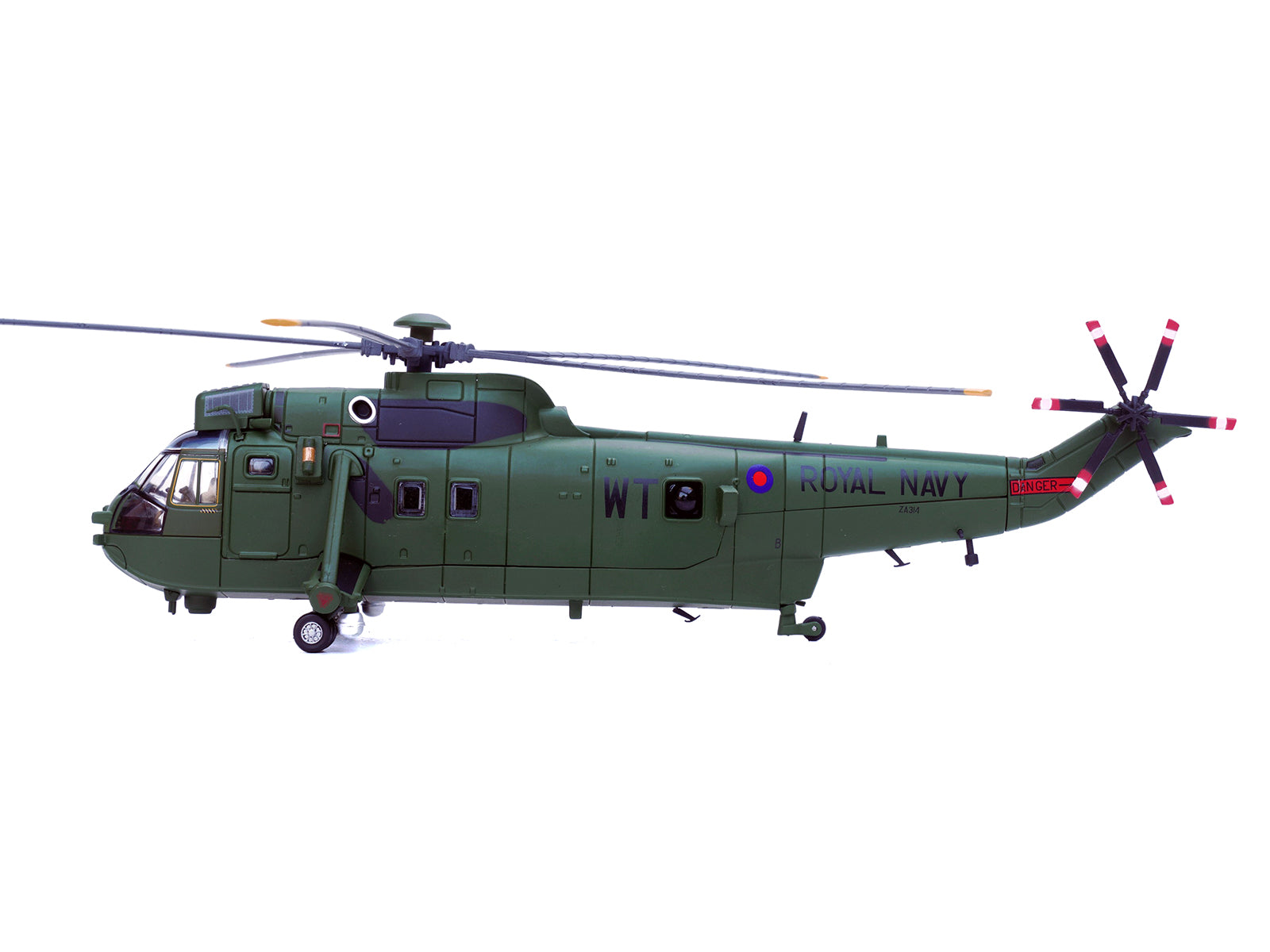 Westland Sea King HC.4 Helicopter "Green Livery 848 Naval Air Squadron Commando Helicopter Force Royal Naval Air Station Yeovilton Somerset" (2009) British Royal Navy 1/72 Diecast Model by Legion - image 2