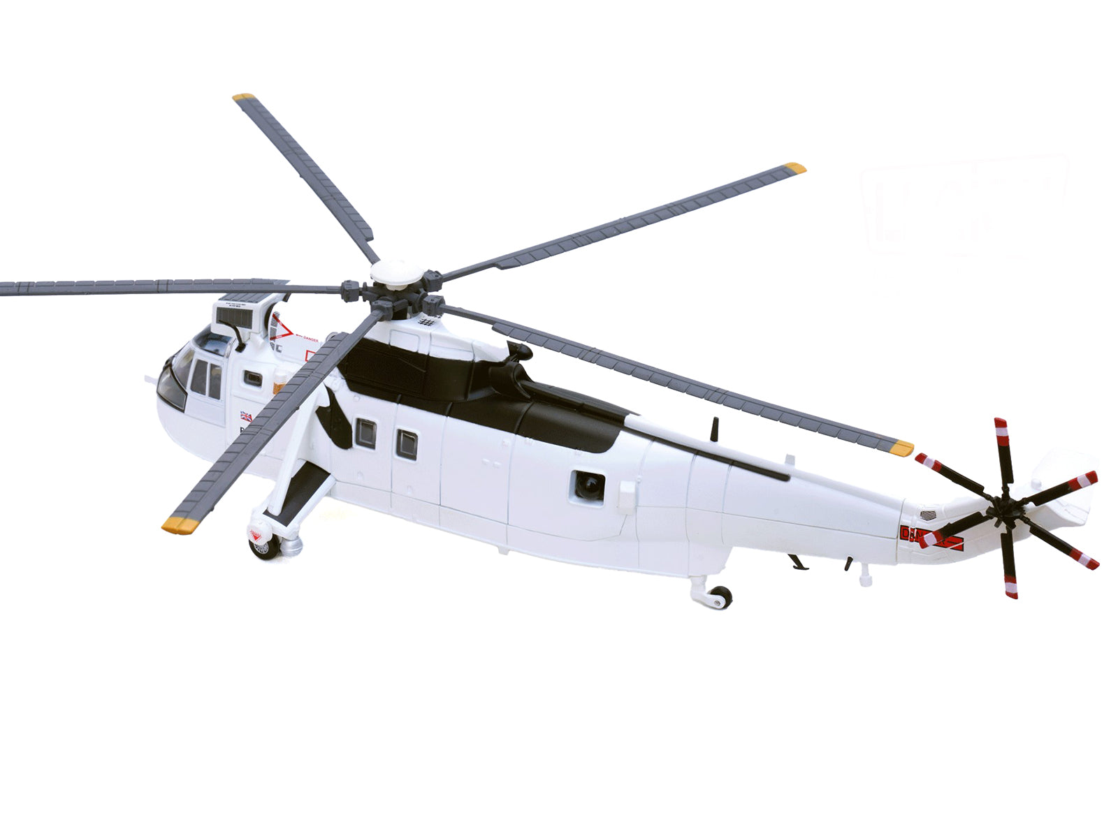 Westland Sea King HC.4 Helicopter "White Livery 845 Naval Air Squadron United Nations Protection Force Bosnia/Croatia" (1995) British Royal Navy 1/72 Diecast Model by Legion - image 3