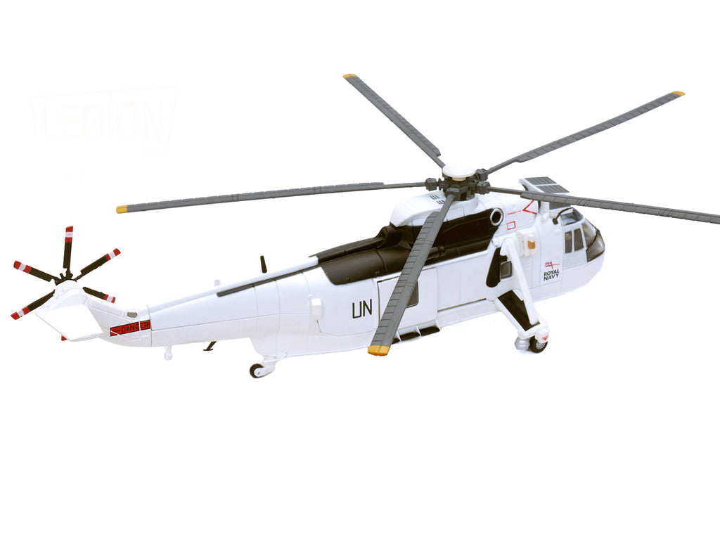 Westland Sea King HC.4 Helicopter "White Livery 845 Naval Air Squadron United Nations Protection Force Bosnia/Croatia" (1995) British Royal Navy 1/72 Diecast Model by Legion - image 2