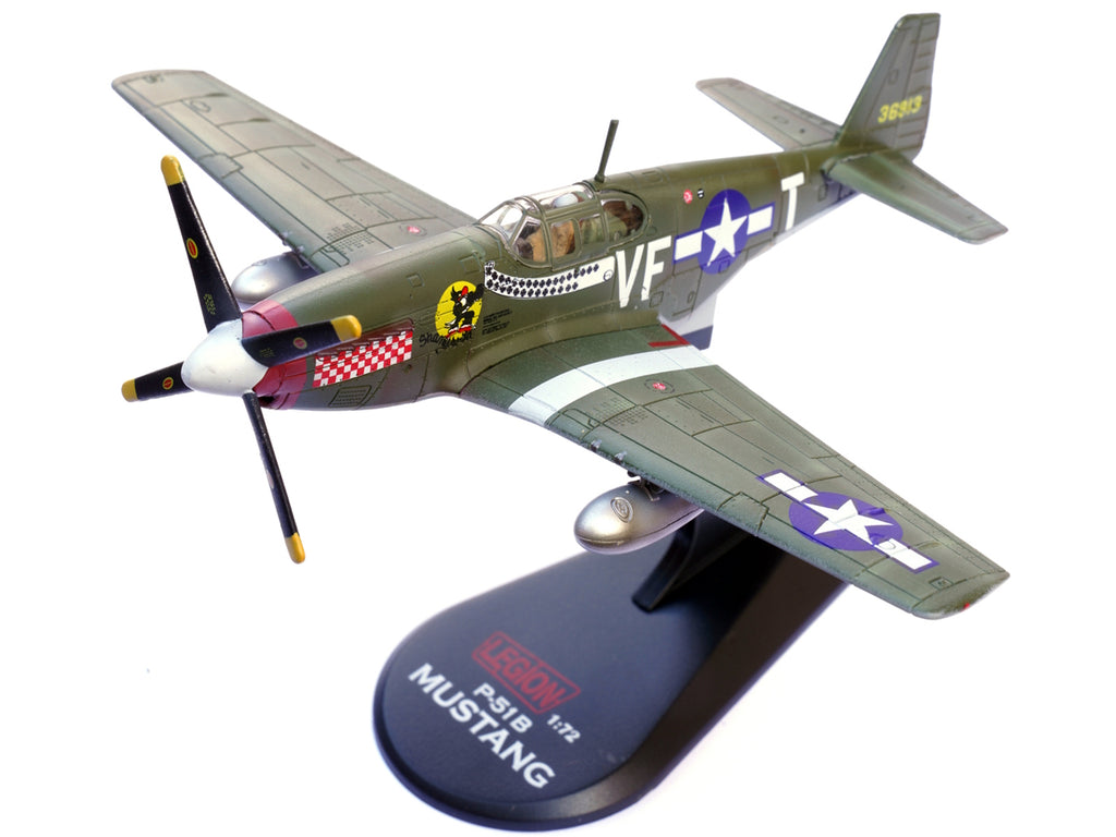 North American P-51B Mustang Aircraft "Shangri-La 336th Fighter Squadron 4th Fighter Group" (1944) United States Army Air Forces 1/72 Diecast Model Airplane by Legion - image 4