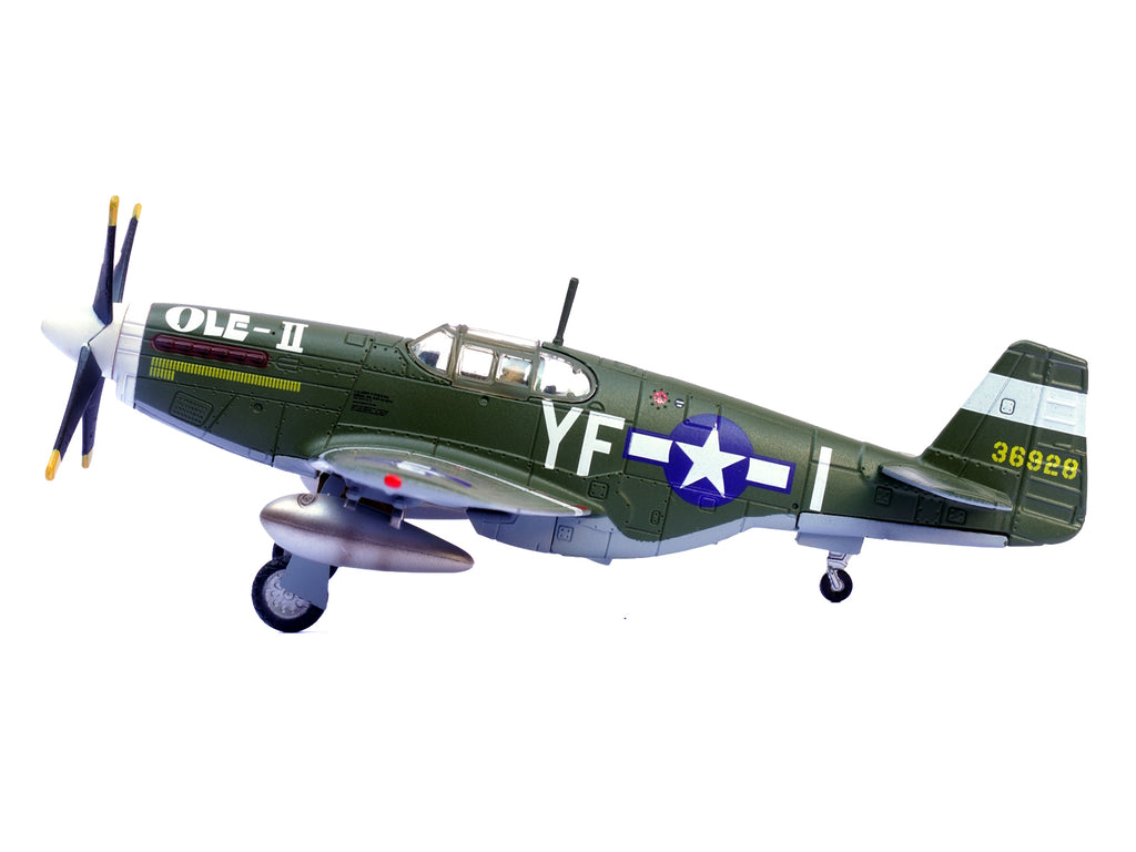 North American P-51B Mustang Aircraft "Ole-II 358th Fighter Squadron 355th Fighter Group Steeple Morden Strafers" (1944) United States Army Air Forces 1/72 Diecast Model Airplane by Legion - image 2