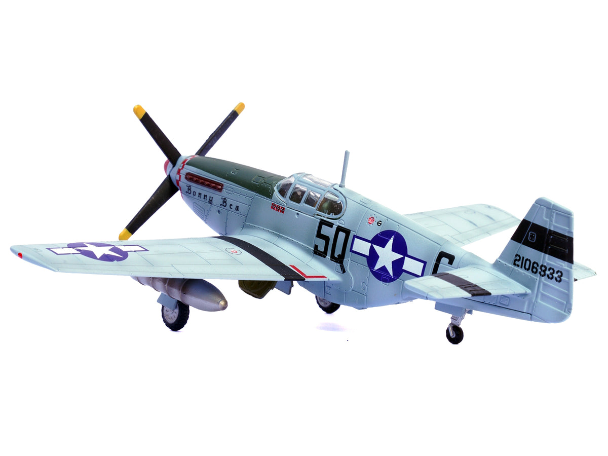 North American P-51B Mustang Aircraft "Bonny Bea 504th Fighter Squadron 339th Fighter Group" (1944) United States Army Air Forces 1/72 Diecast Model Airplane by Legion - image 3