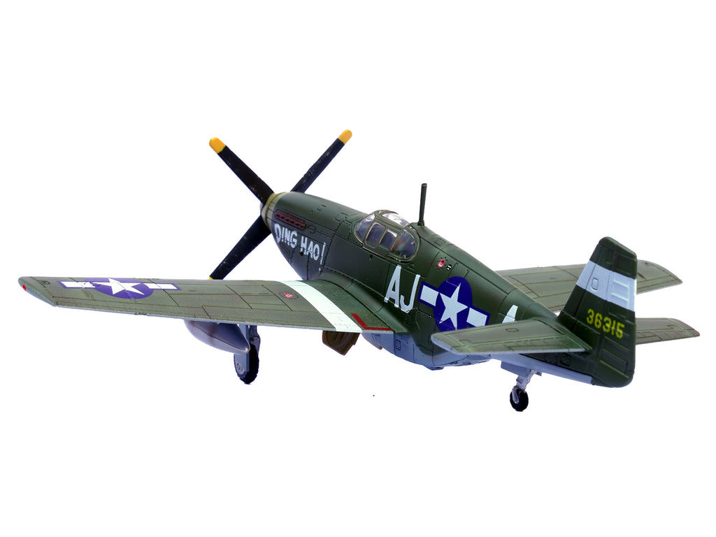 North American P-51B Mustang Aircraft "Ding Hao! 356th Fighter Squadron 354th Fighter Group" (1944) United States Army Air Forces 1/72 Diecast Model Airplane by Legion - image 3