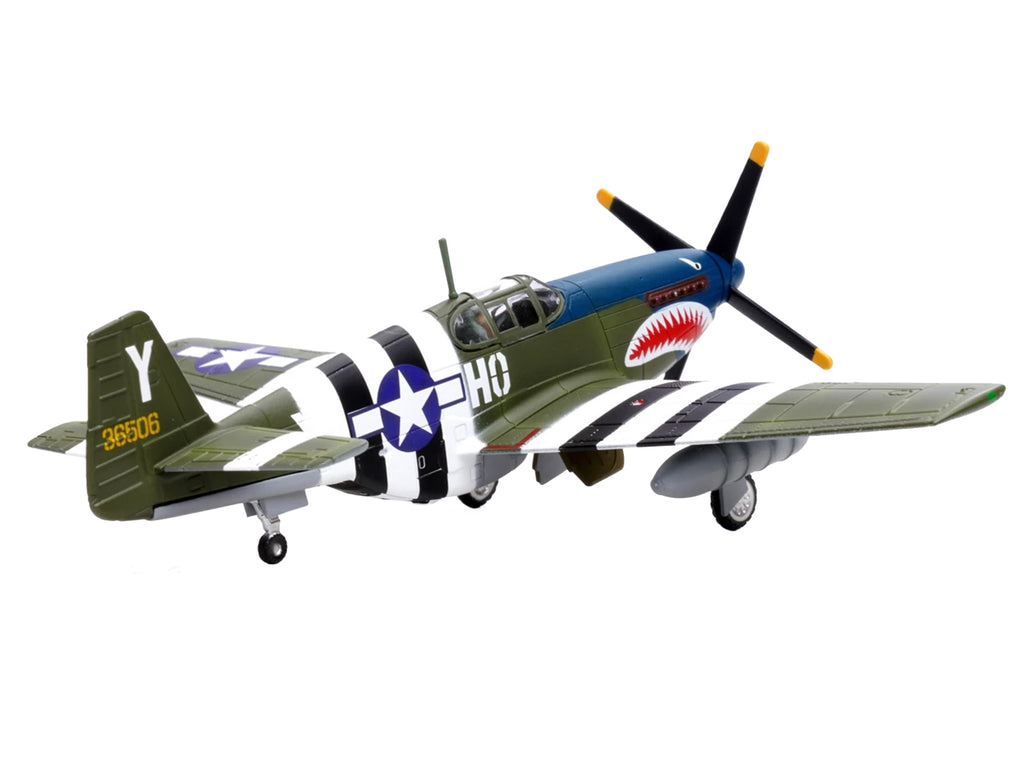 North American P-51B Mustang Aircraft "John Bennett 487th Fighter Squadron 352nd Fighter Group Blue-Nosed Bastards of Bodney RAF Bodney" (1944) United States Army Air Forces 1/72 Diecast Model Airplane by Legion - image 4