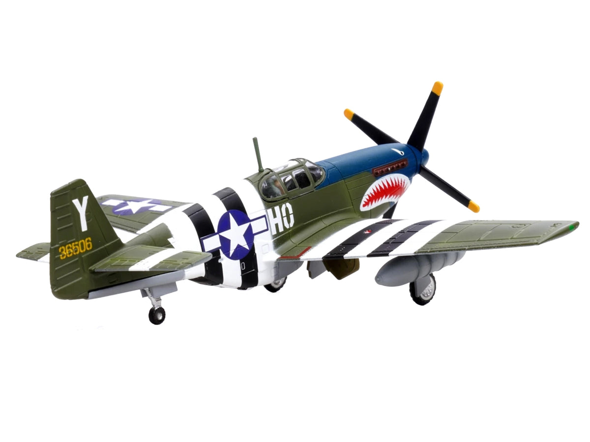 North American P-51B Mustang Aircraft "John Bennett 487th Fighter Squadron 352nd Fighter Group Blue-Nosed Bastards of Bodney RAF Bodney" (1944) United States Army Air Forces 1/72 Diecast Model Airplane by Legion - image 4
