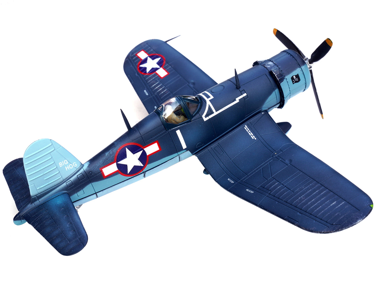 Vought F4U-1A Corsair Fighter Plane "Big Hog" VF-17 "Jolly Rogers" Captain Tommy Blackburn US Navy (1943) 1/72 Diecast Airplane Model by Legion - image 3