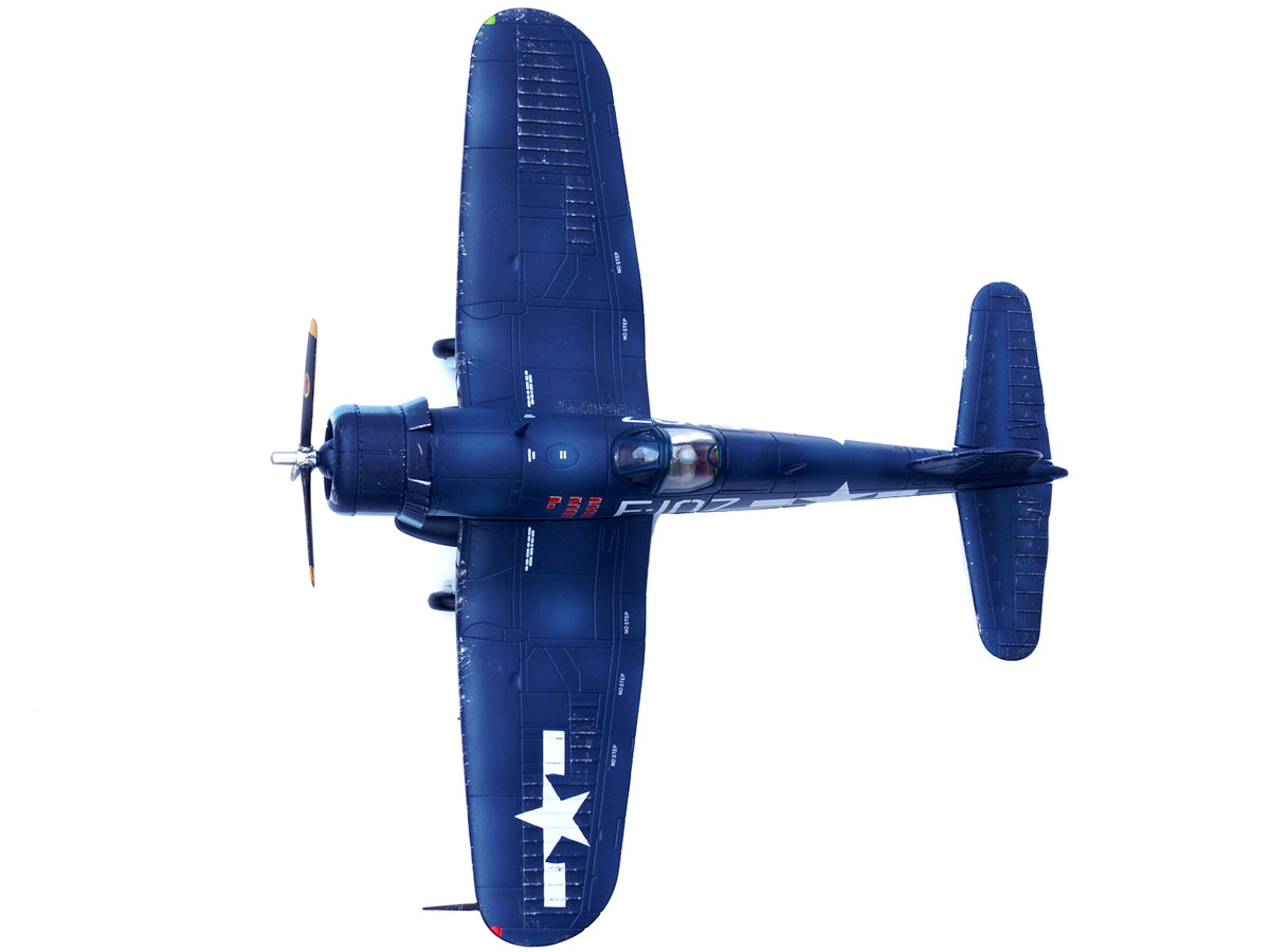 Vought F4U-1D Corsair Fighter Plane "1st Lt. Phillip DeLong Marine Fighter Squadron (VMF-224)" (1945) 1/72 Diecast Airplane Model by Legion - image 4