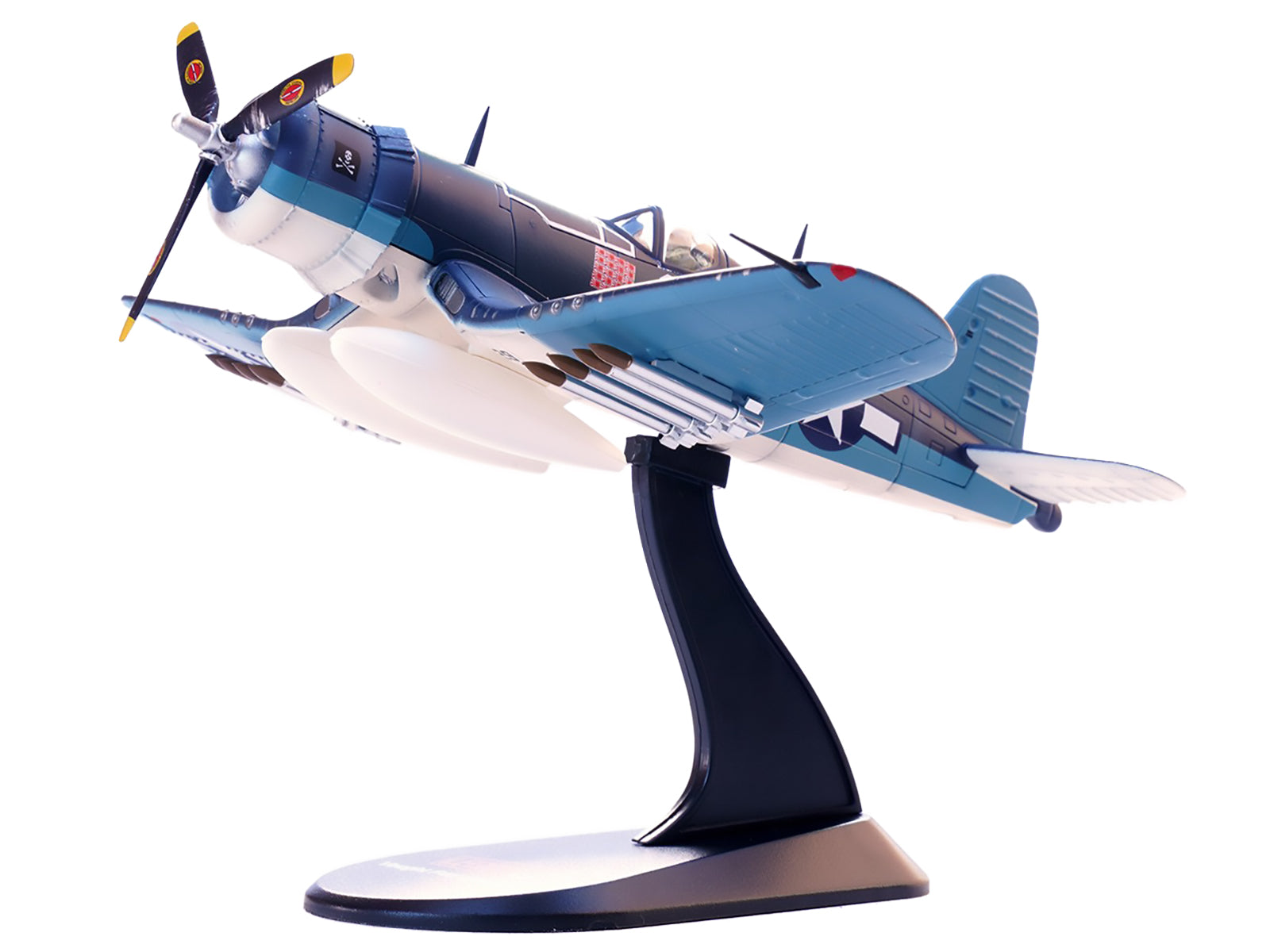 Vought F4U-1A Corsair Fighter Aircraft "Ace Ira Kepford VF-17 Jolly Rogers Bougainville Solomon Islands" (1944) United States Navy 1/72 Diecast Model by Legion - image 5
