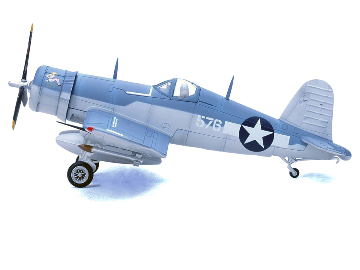Vought F4U-1A Corsair Fighter Aircraft "Marines Dream Capt. Edwin Olander VMF-214 Black Sheep Vella Lavella Solomon Islands" (1943) United States Marine Corps 1/72 Diecast Model by Legion - image 2